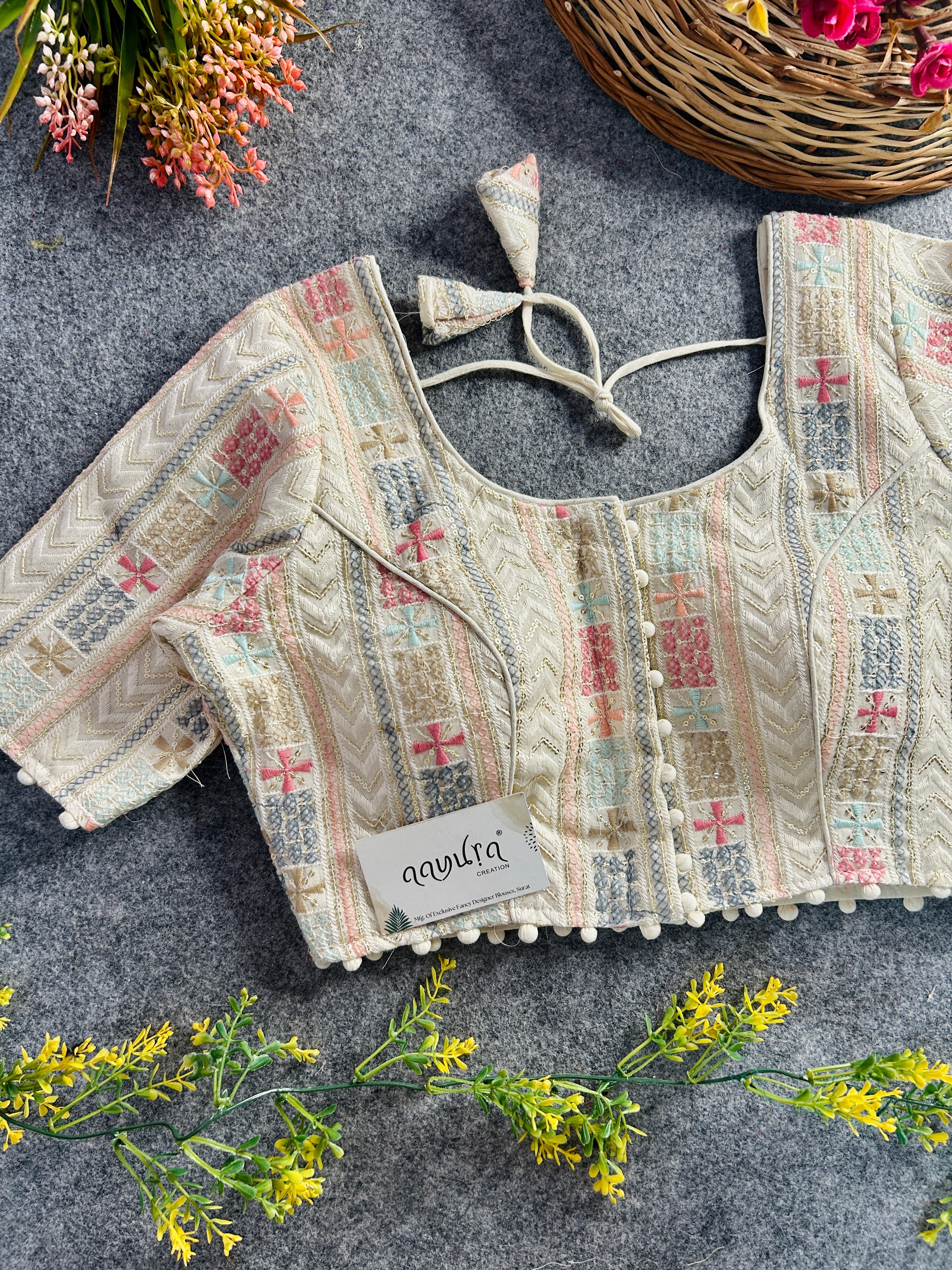 Khadi Embroidered Charm