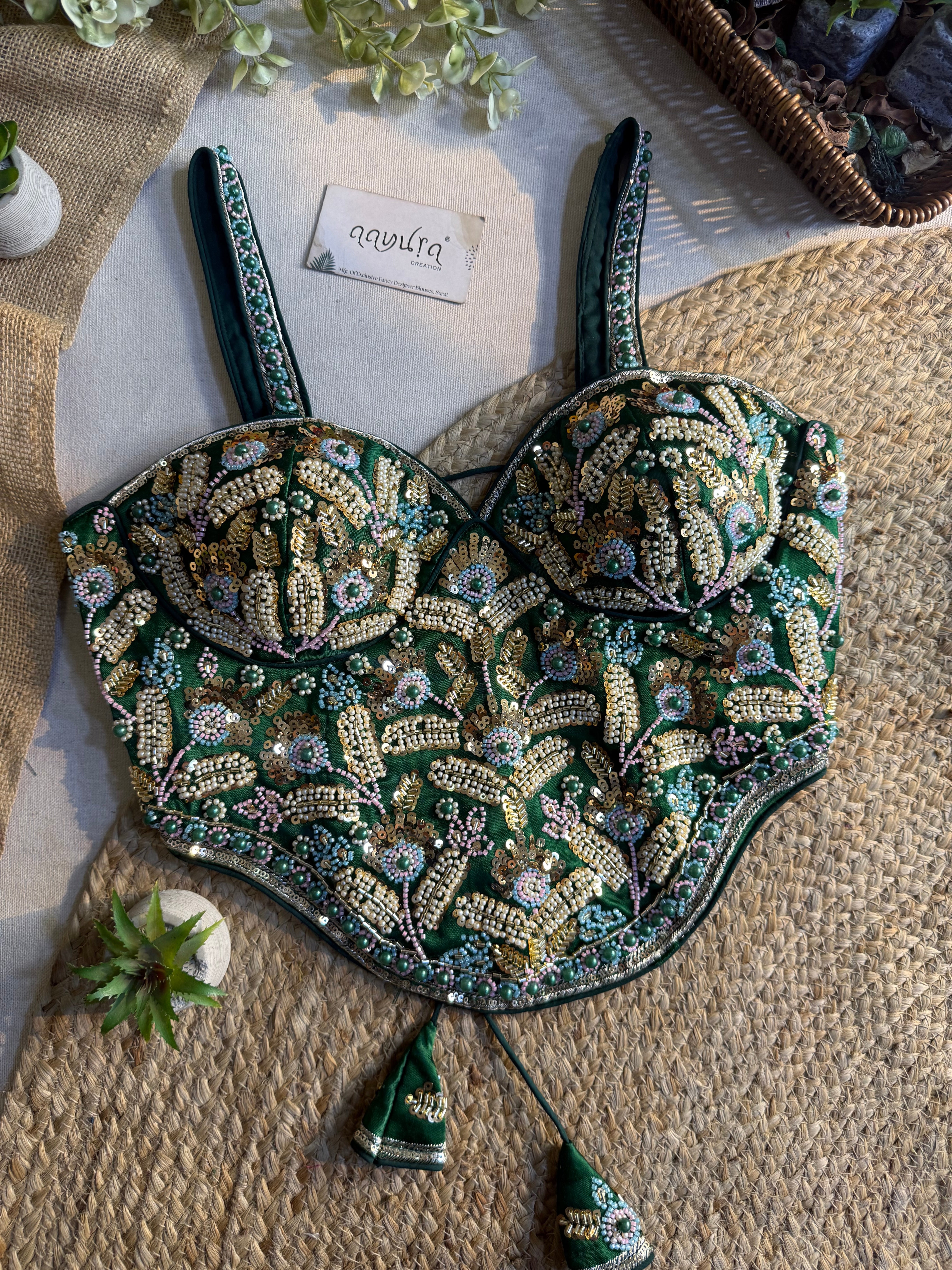 Aarvika Handcrafted Silk Co-Ord Blouse