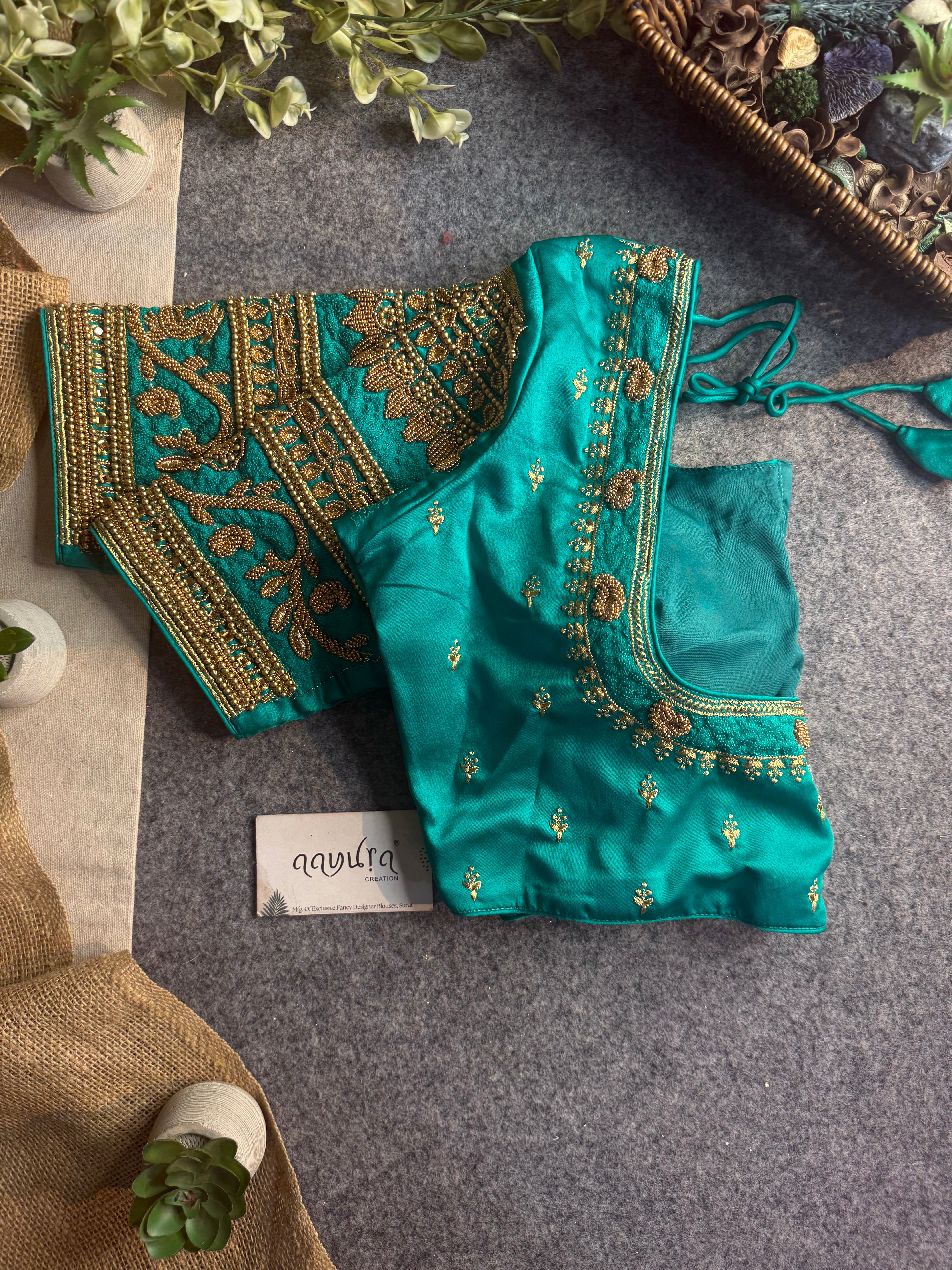 Rajwada Aari Jari Silk Blouse