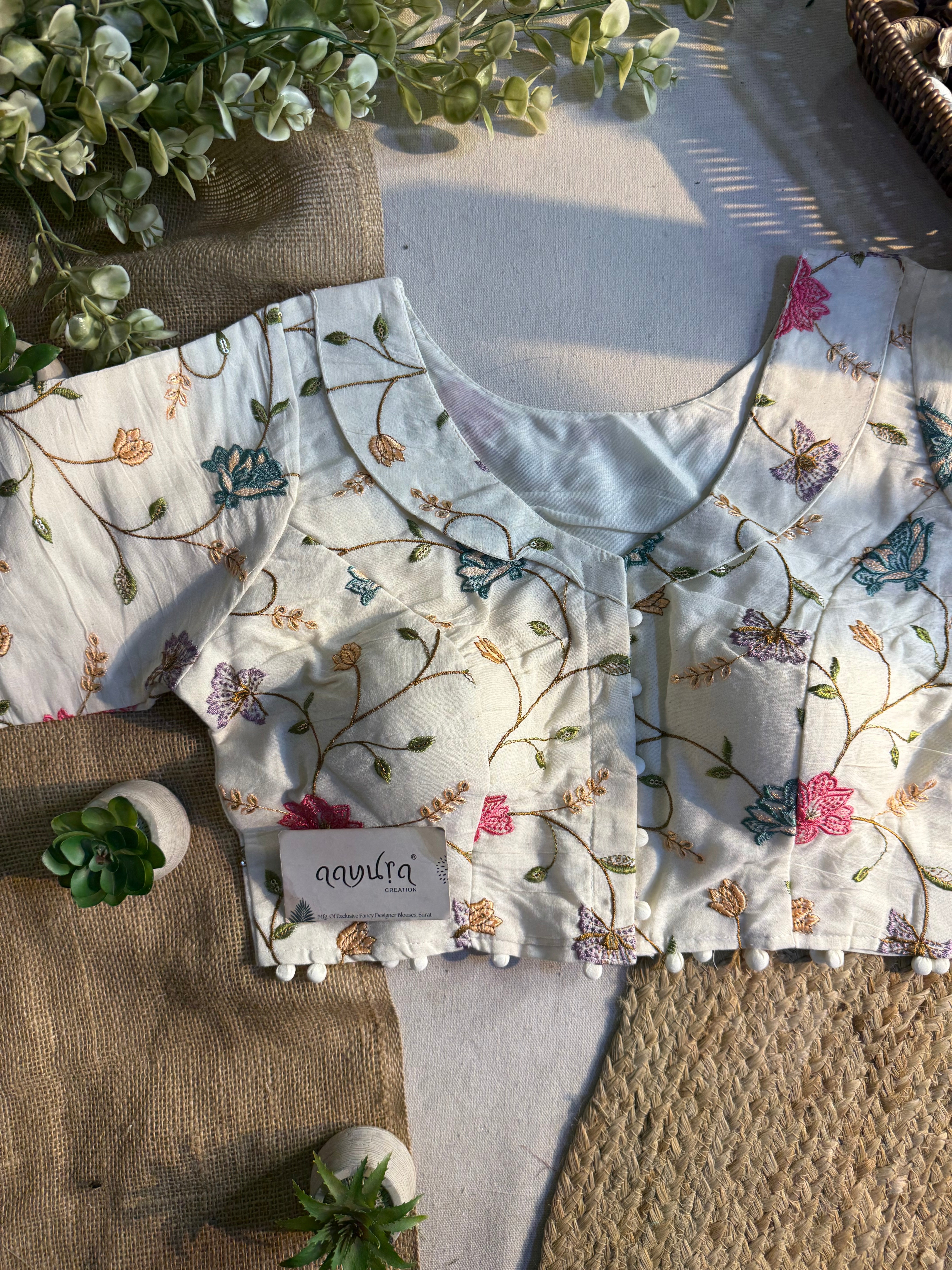 Cotton Coller Blouse