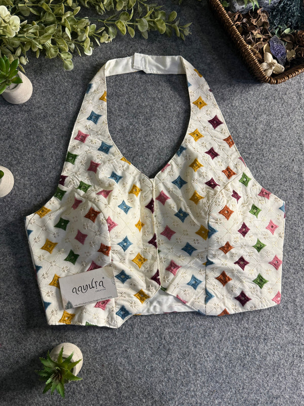 Cotton Halter Neck Blouse