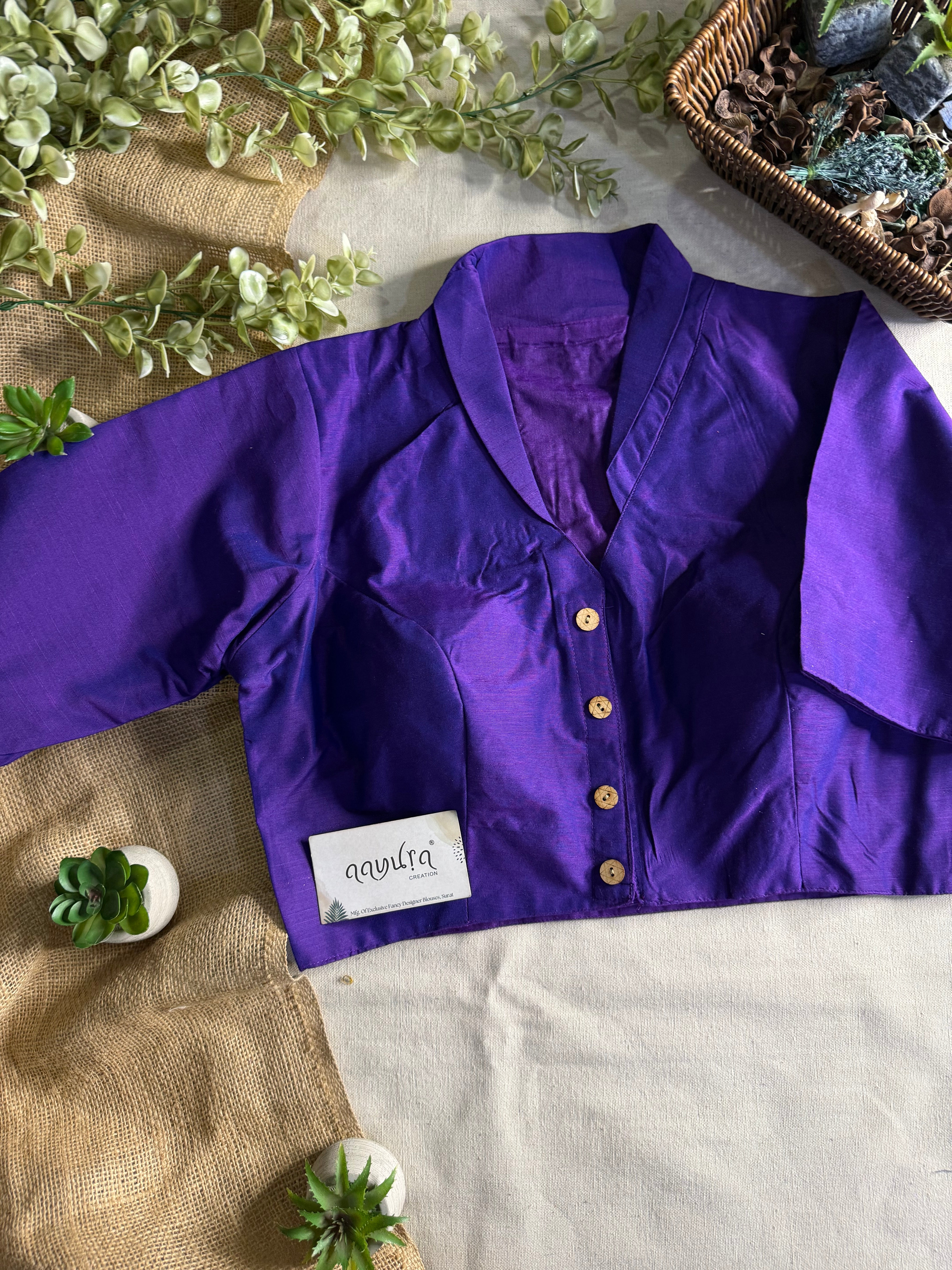 Banglori Cotton Coller Neck Blouse