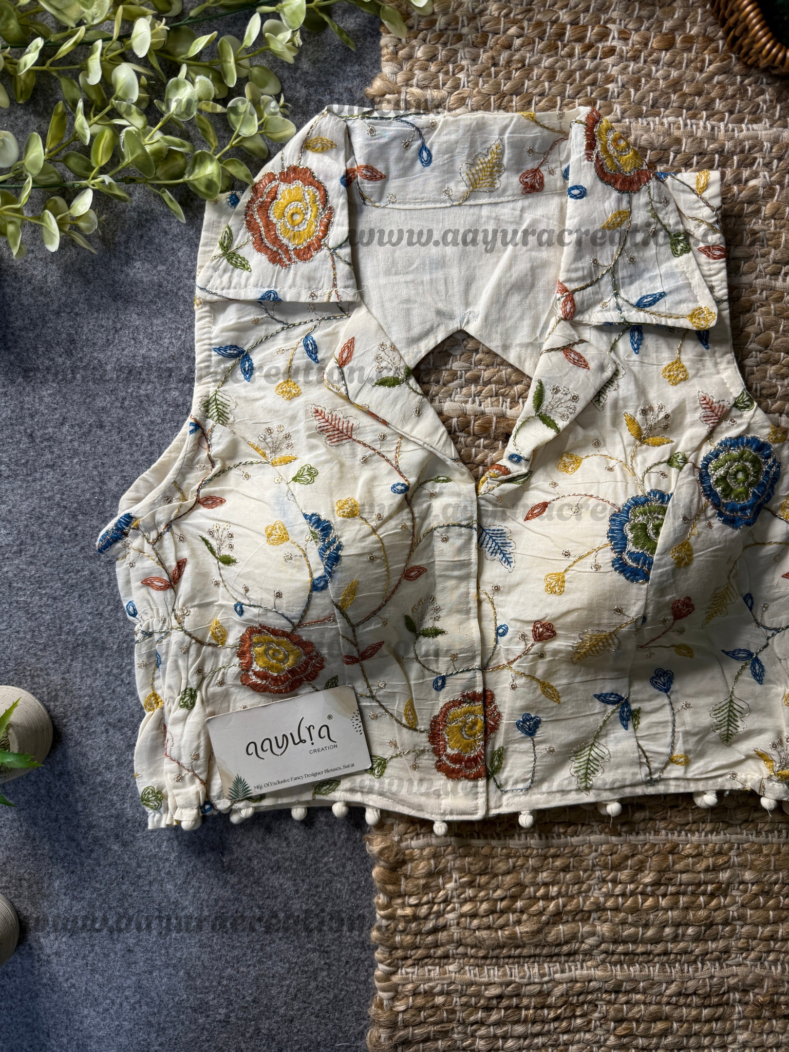Khadi Stretchable Blouse