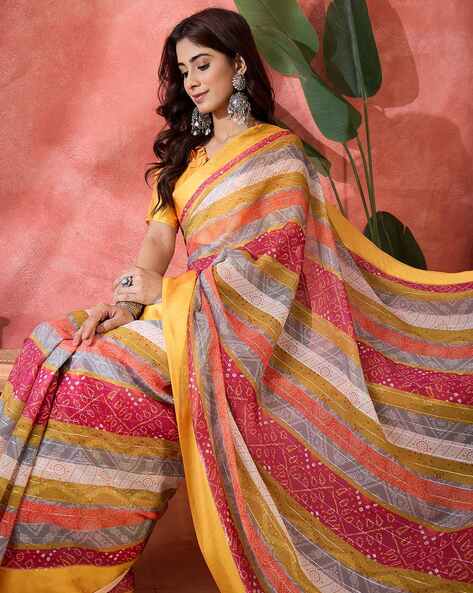 Bandhej Royale – Zari Weaving Saree