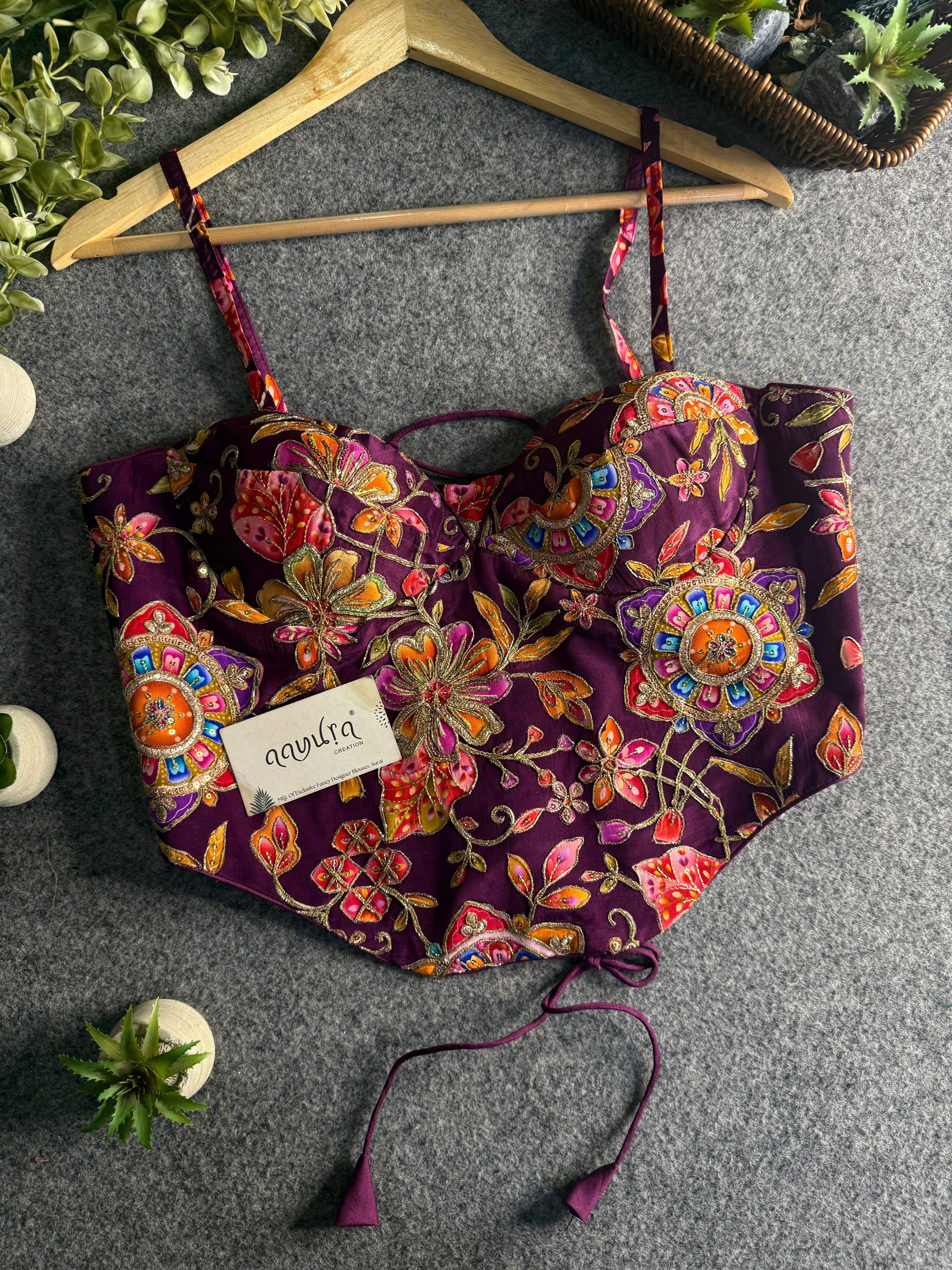 Aavya Luxe Crepe Silk Co-Ord Blouse