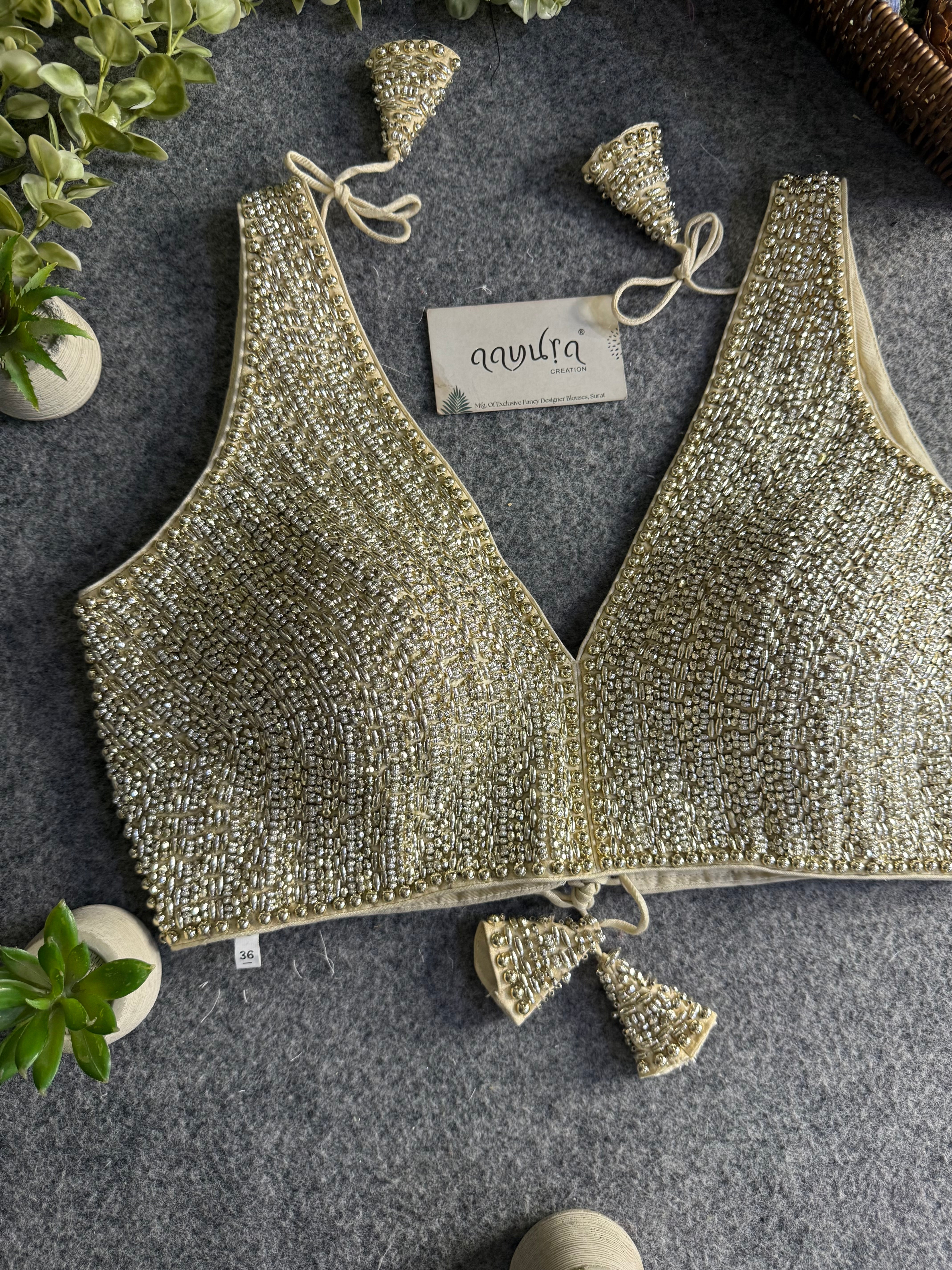 Tanishka V-Neck Blouse ✨