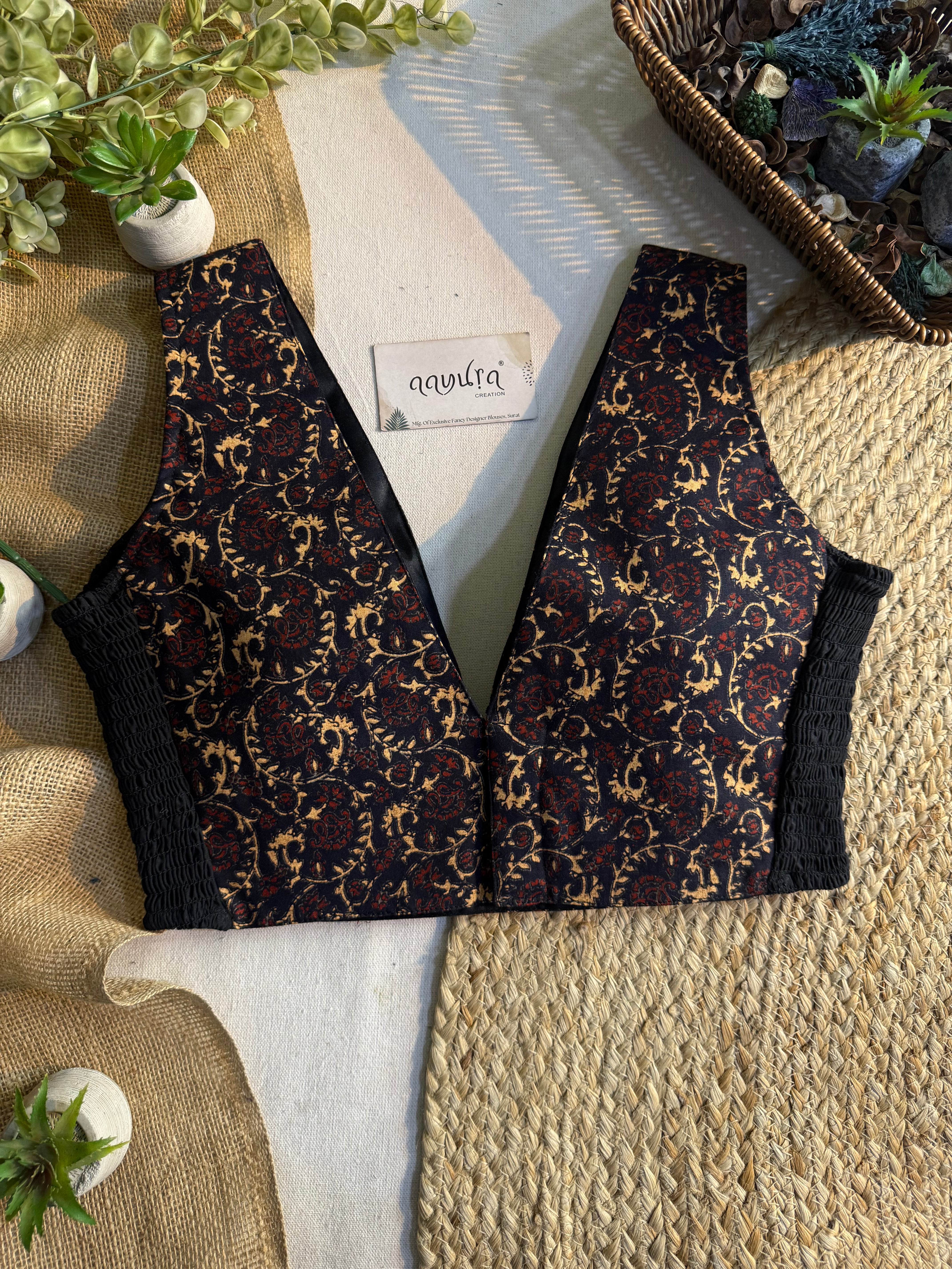 Comfort Fit V Neck Blouse