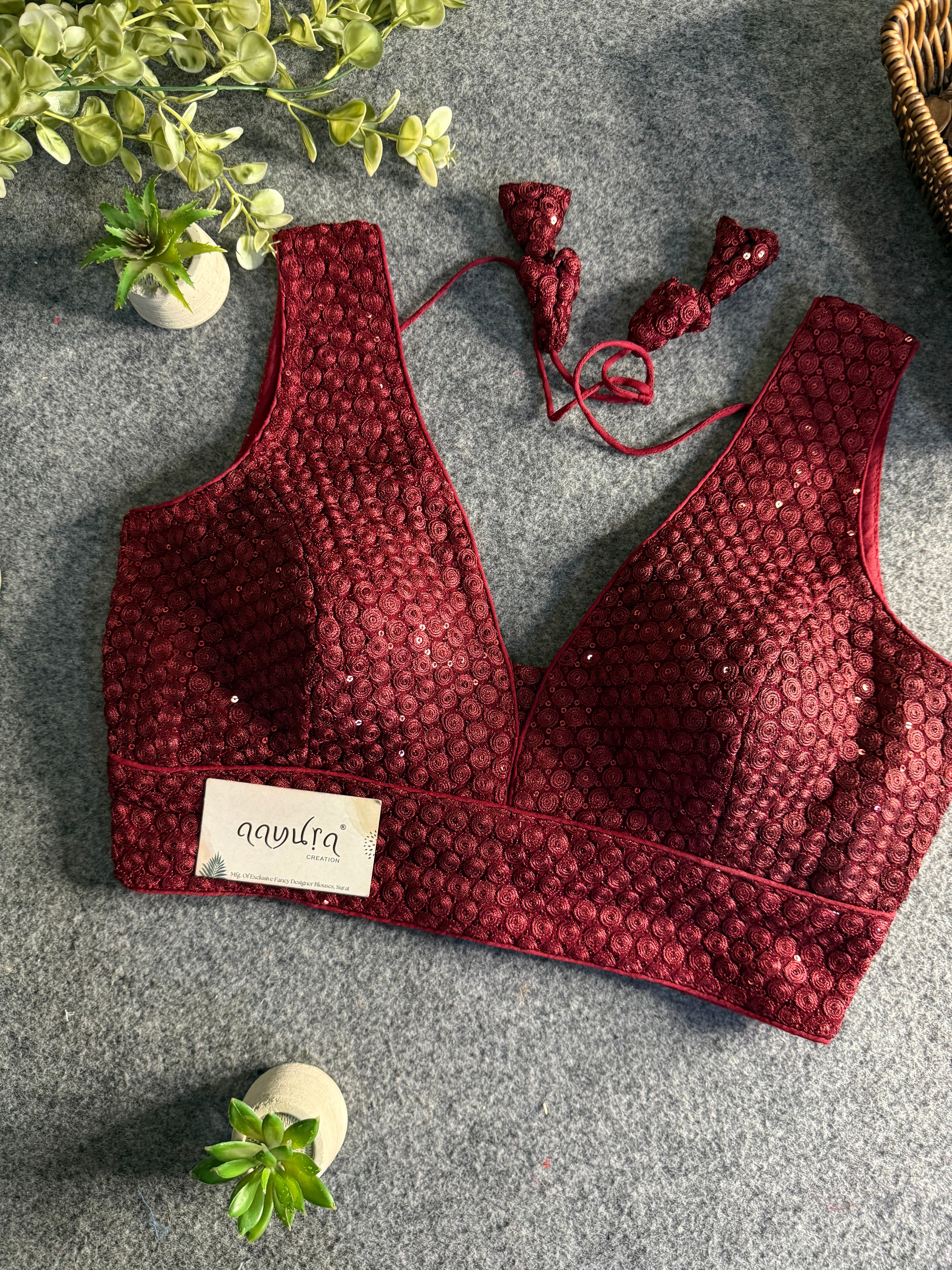 Divine Sequence Partywear Blouse