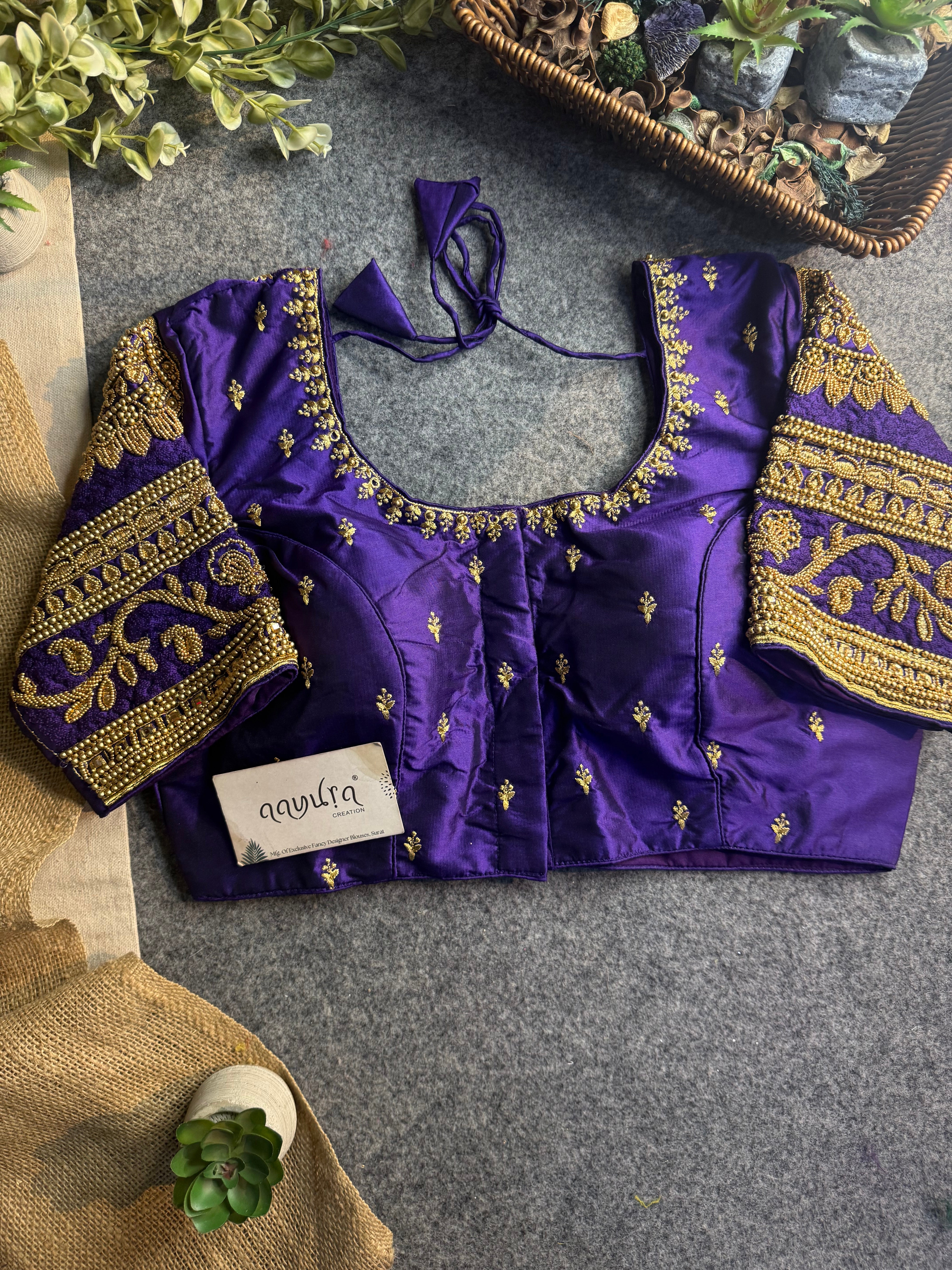 Rajwada Aari Jari Silk Blouse