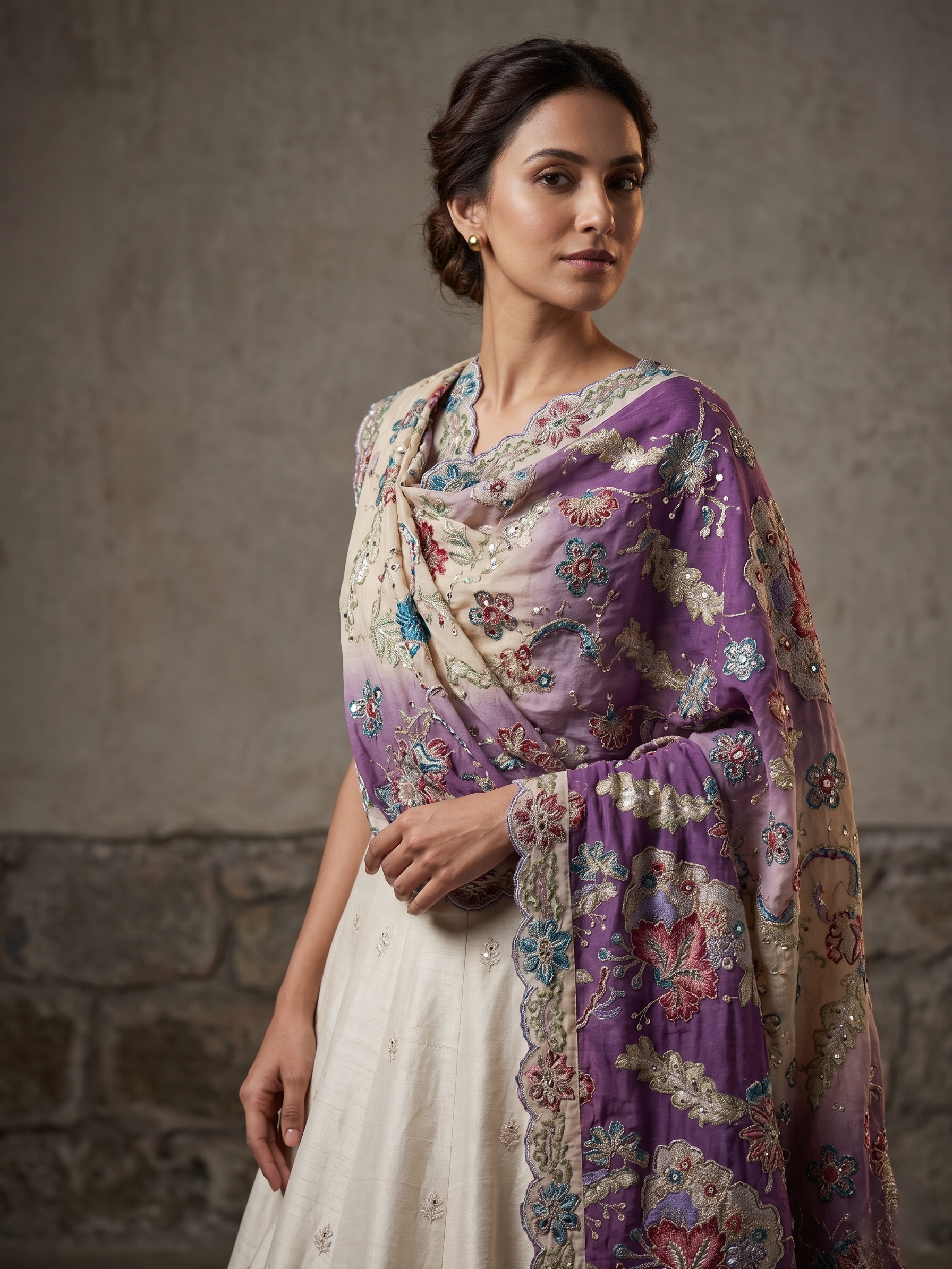 Varnika Thread Embellished Dupatta