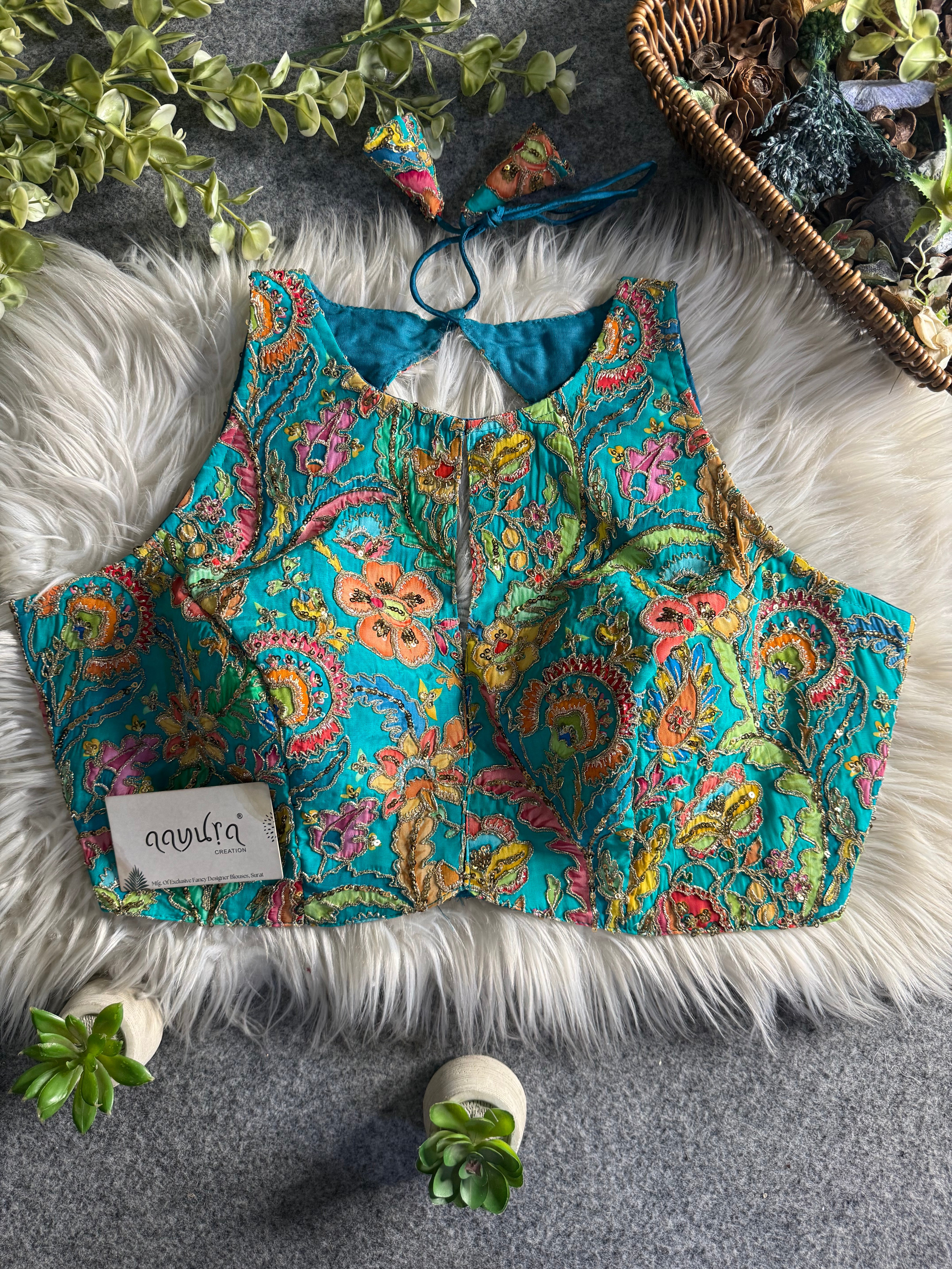 Zuhira Elegant Crape Blouse