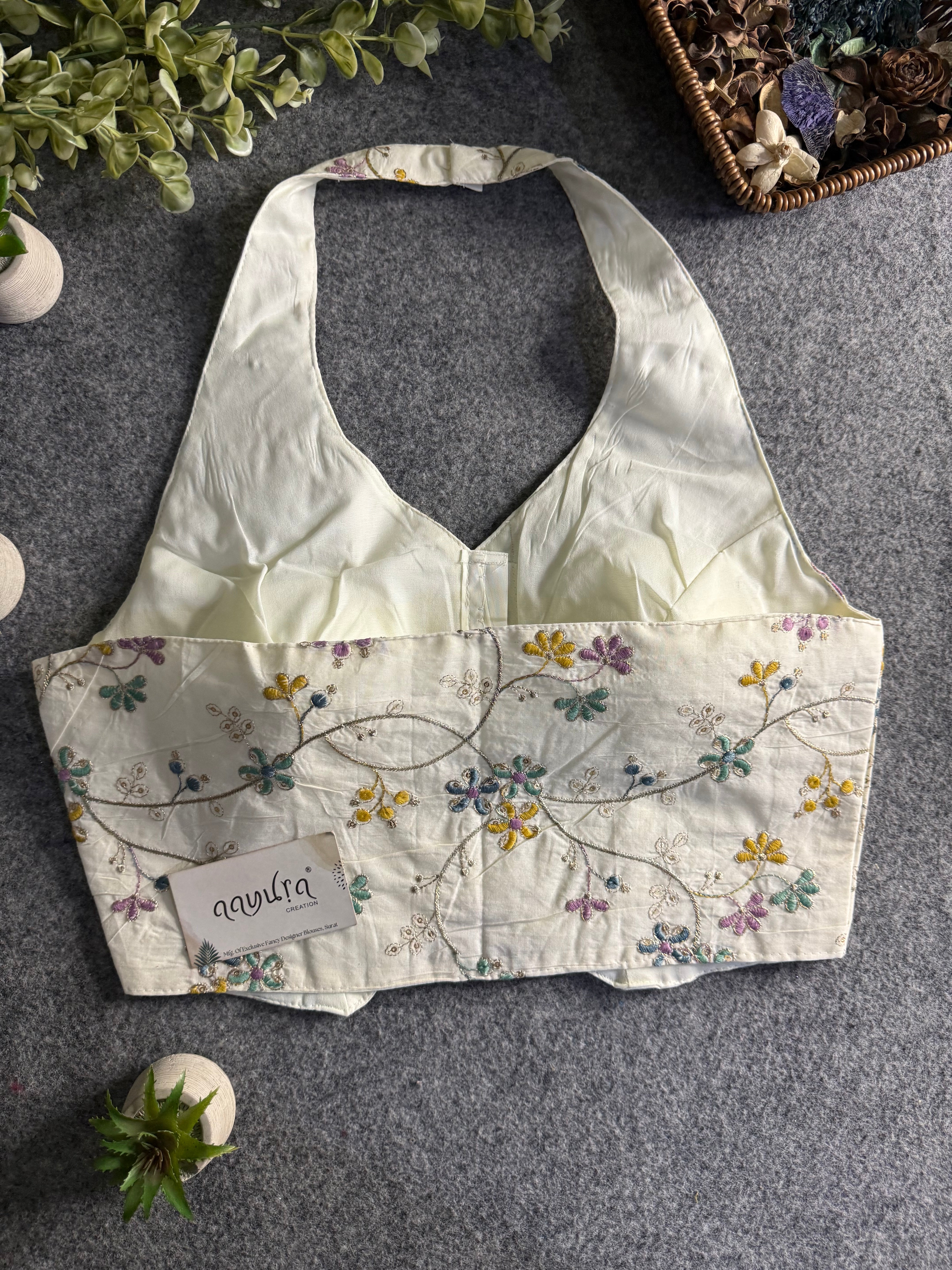 Cotton Halter Neck Blouse