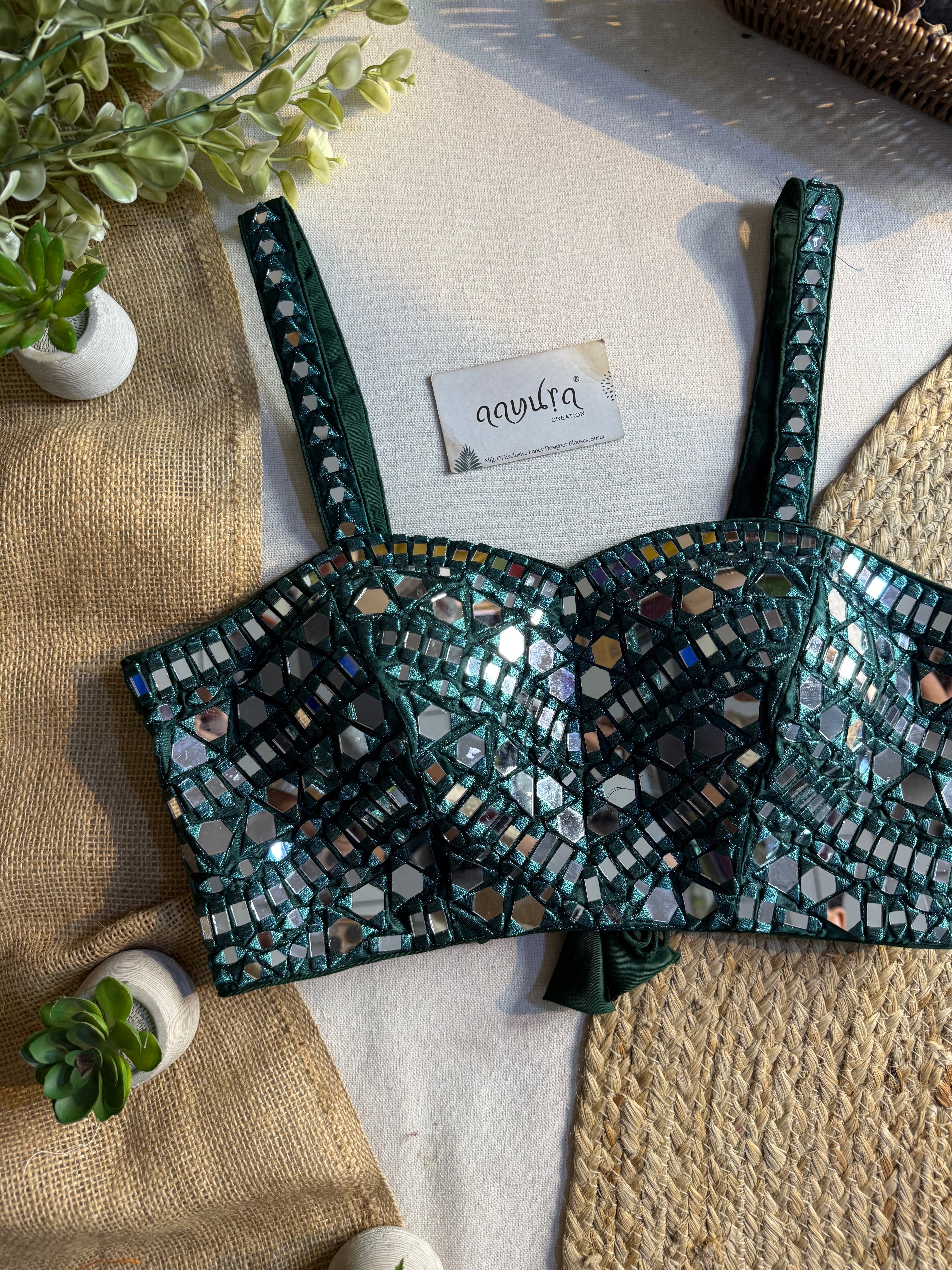 Zahira Mirror Work Blouse