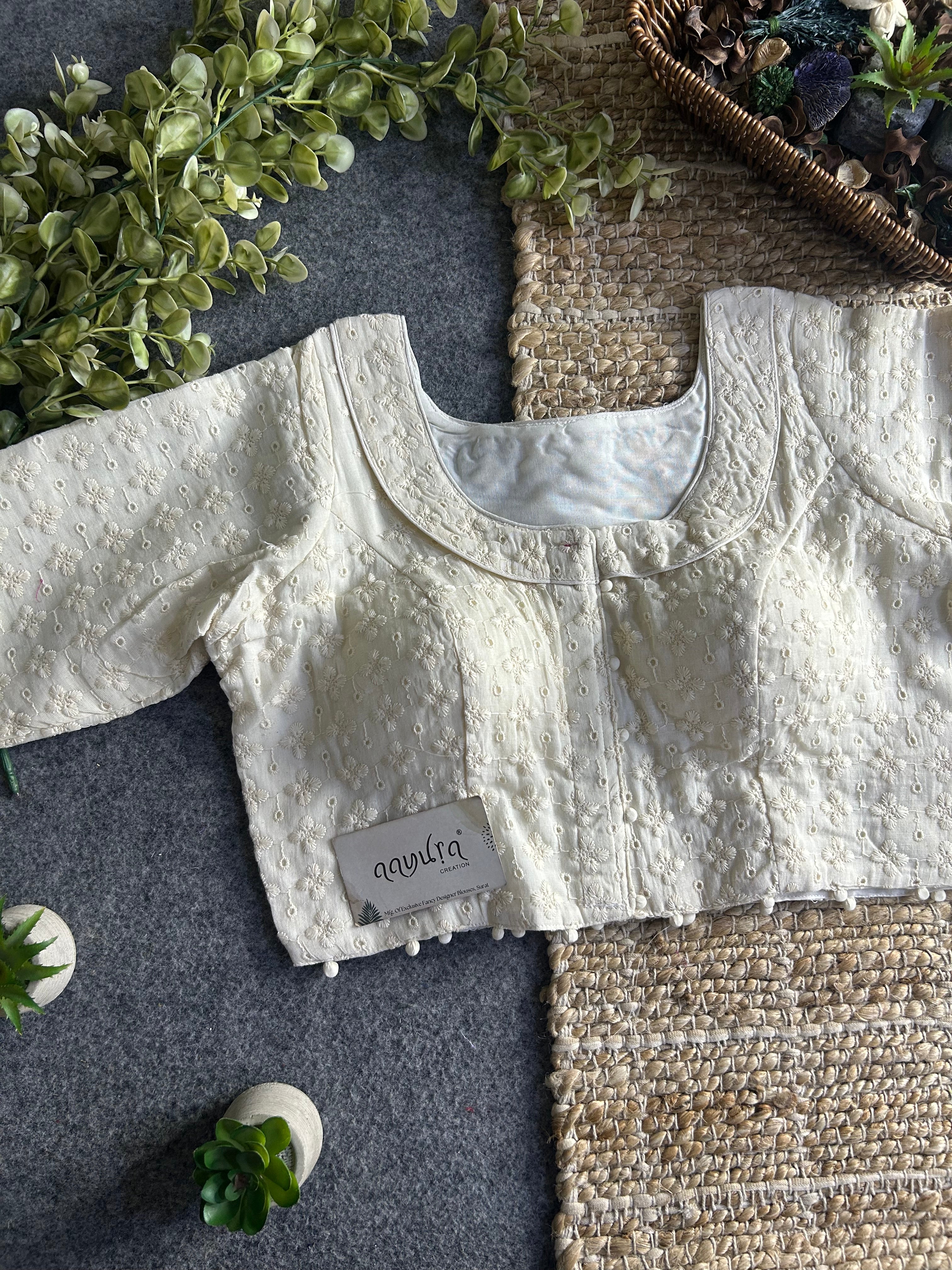 Designer Hakoba Cotton Everyday Blouse