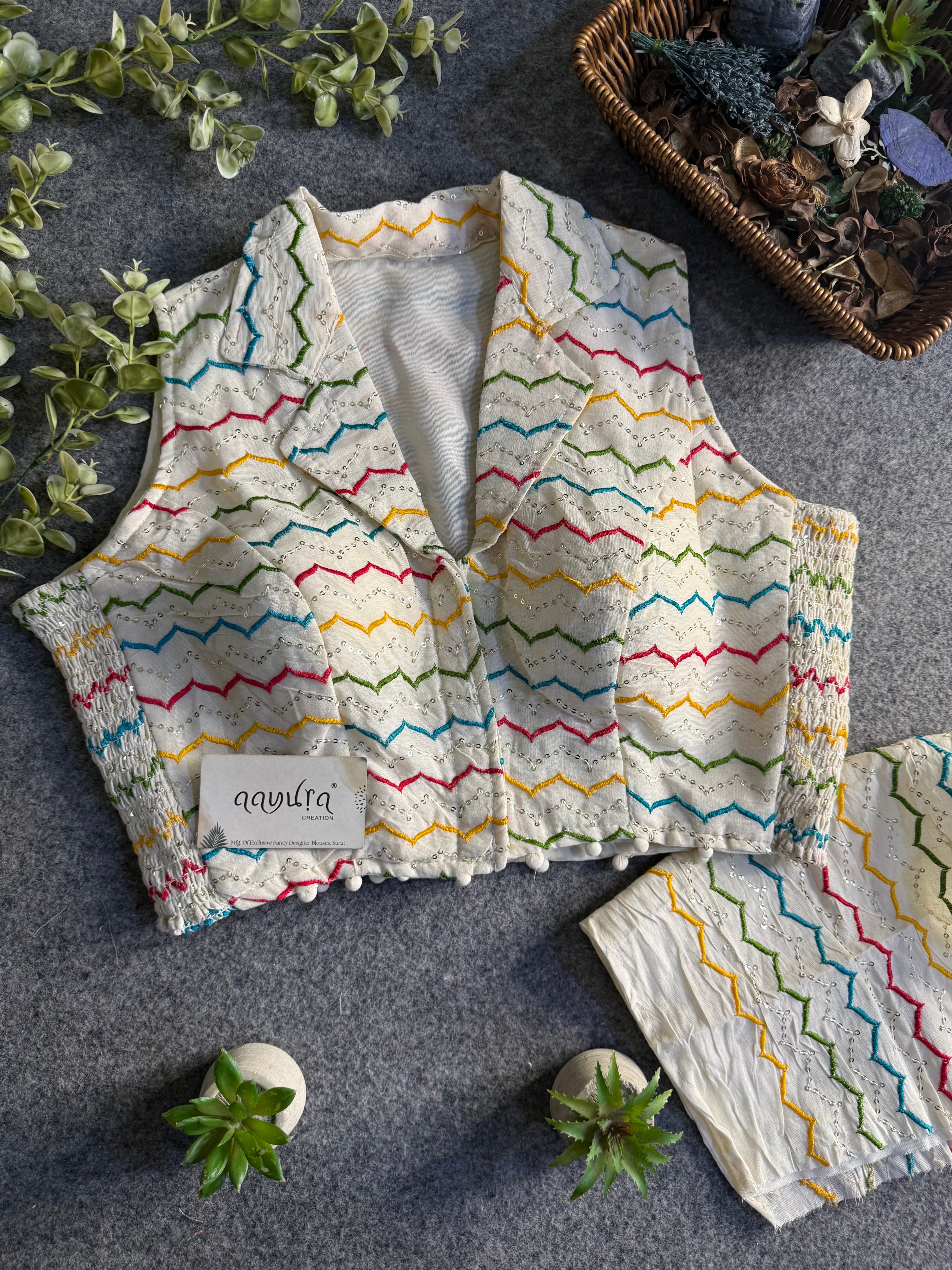 FlexiFit Cotton Designer Blouse