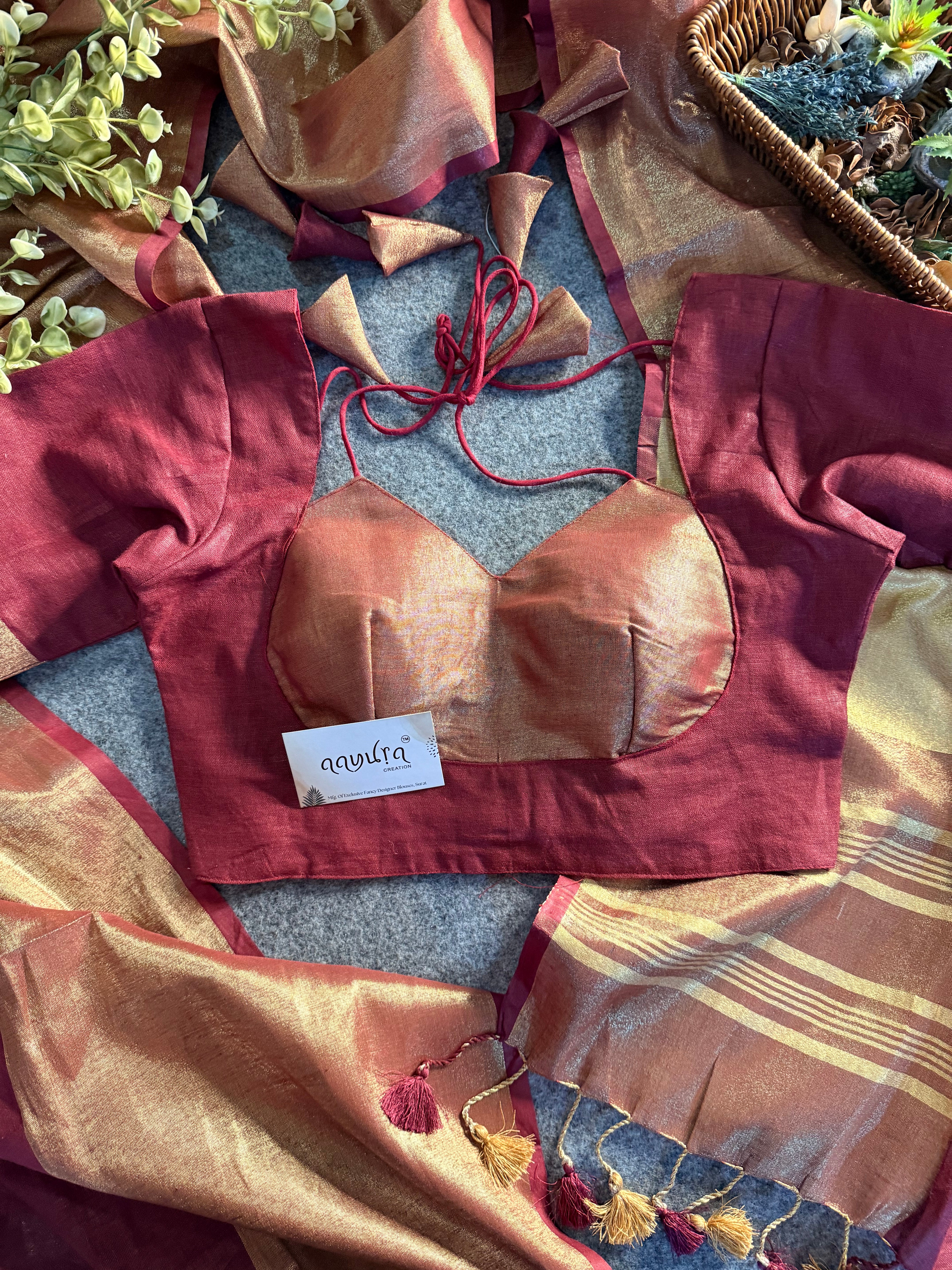 Handwoven Linen Grace Saree