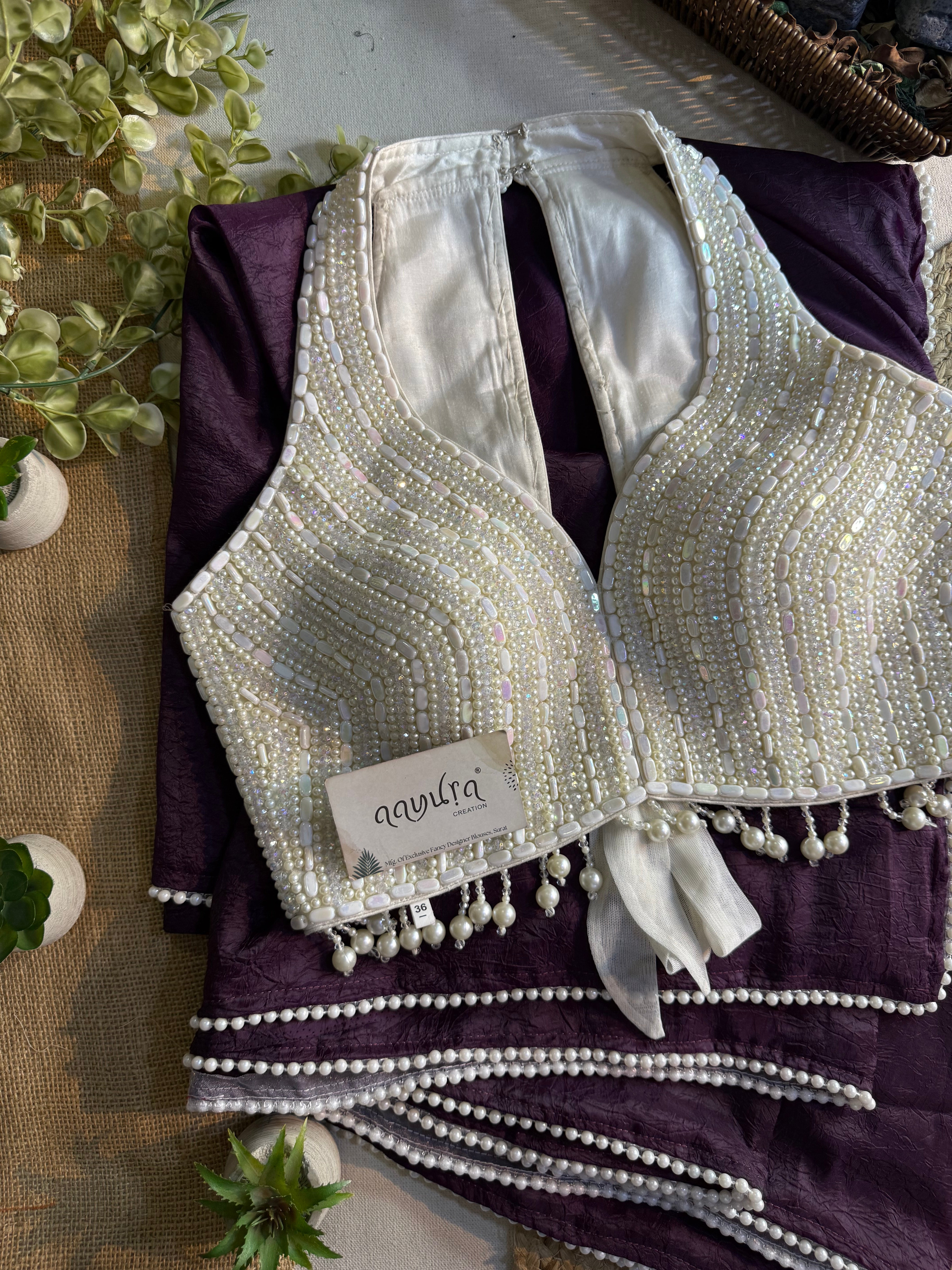 Lavish Pearl Saree Set