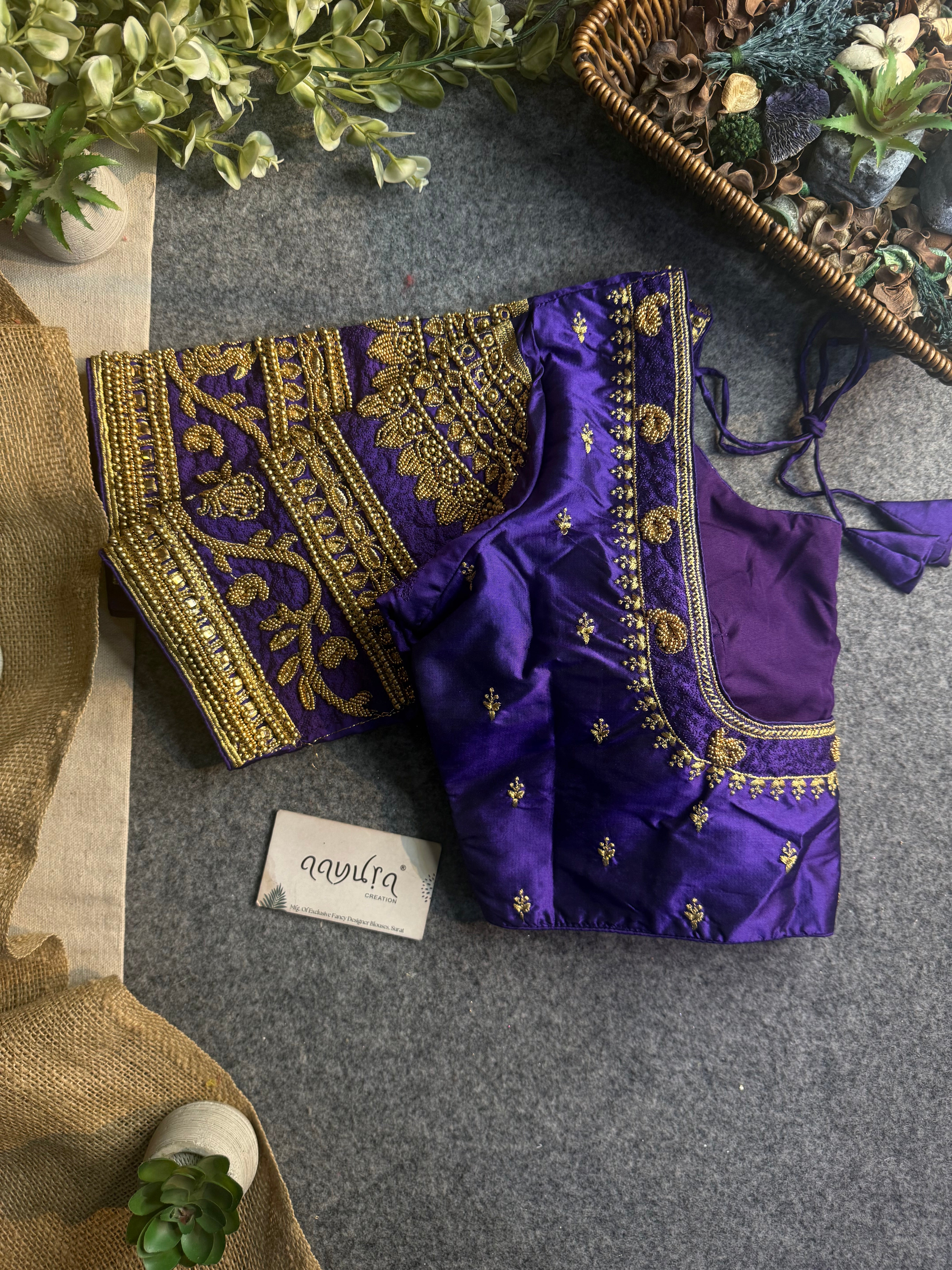 Rajwada Aari Jari Silk Blouse