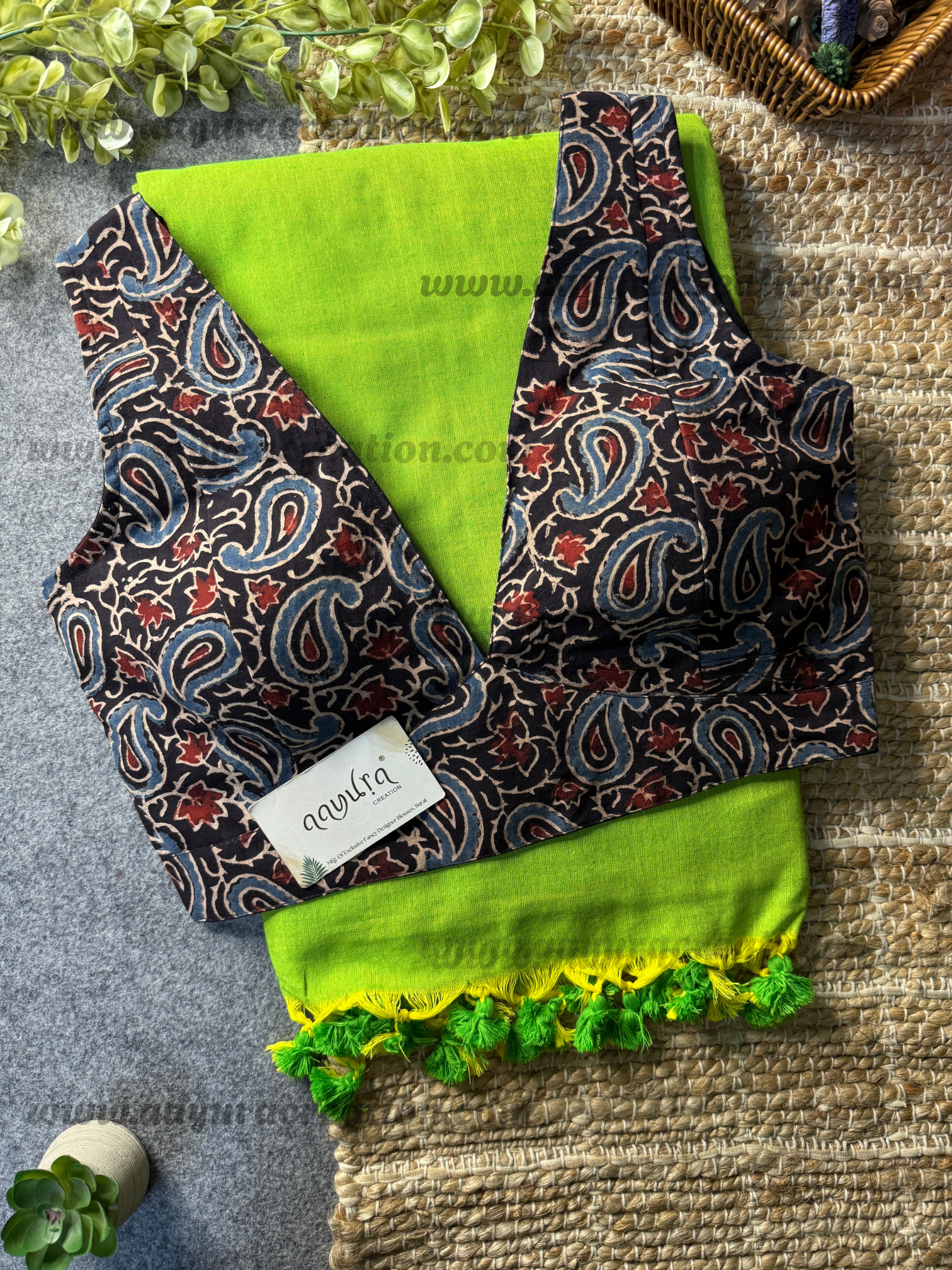 Ajrakh Vibe – Khadi Grace Combo