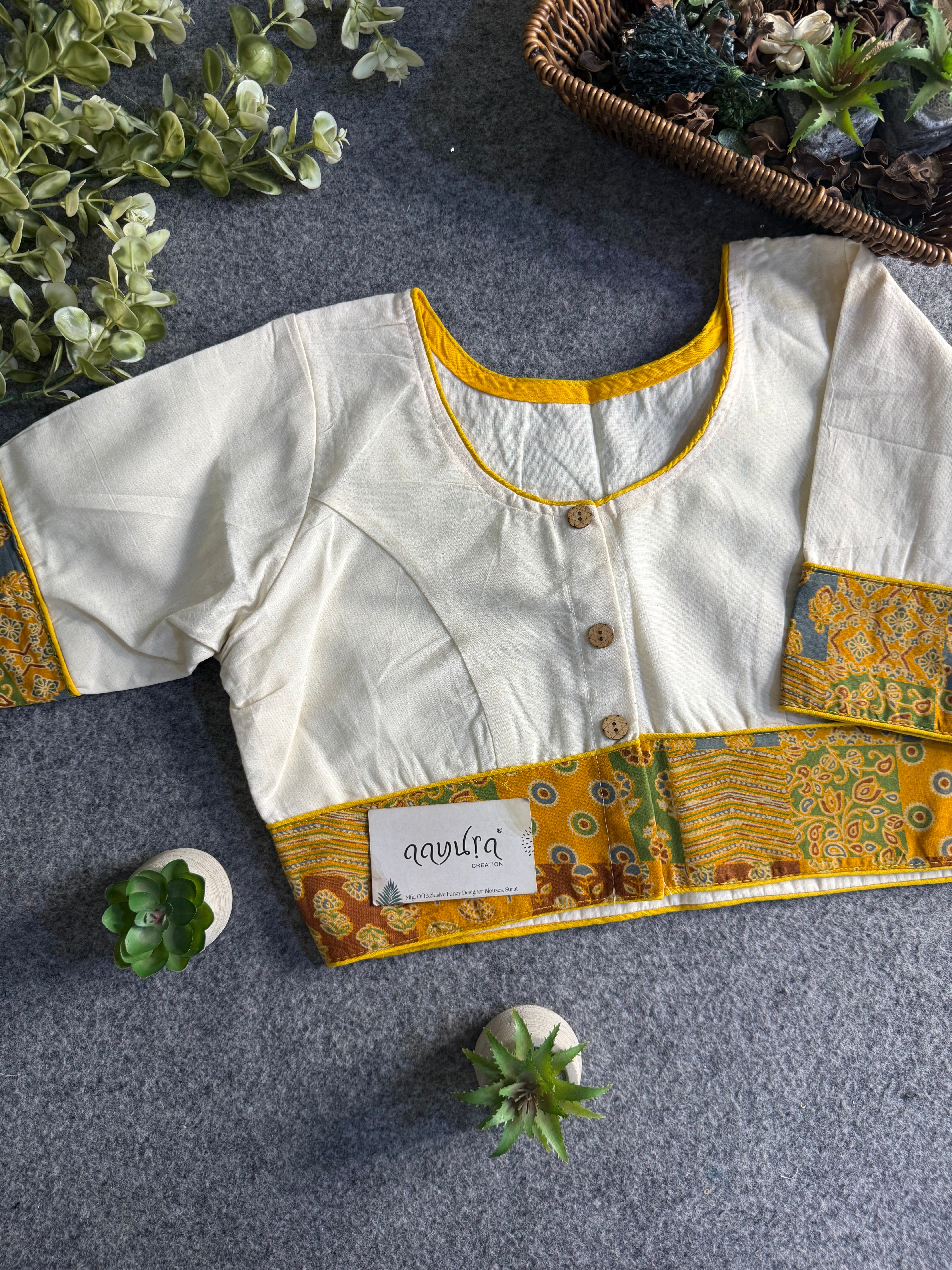 Everyday Ajrakh Elegance Blouse