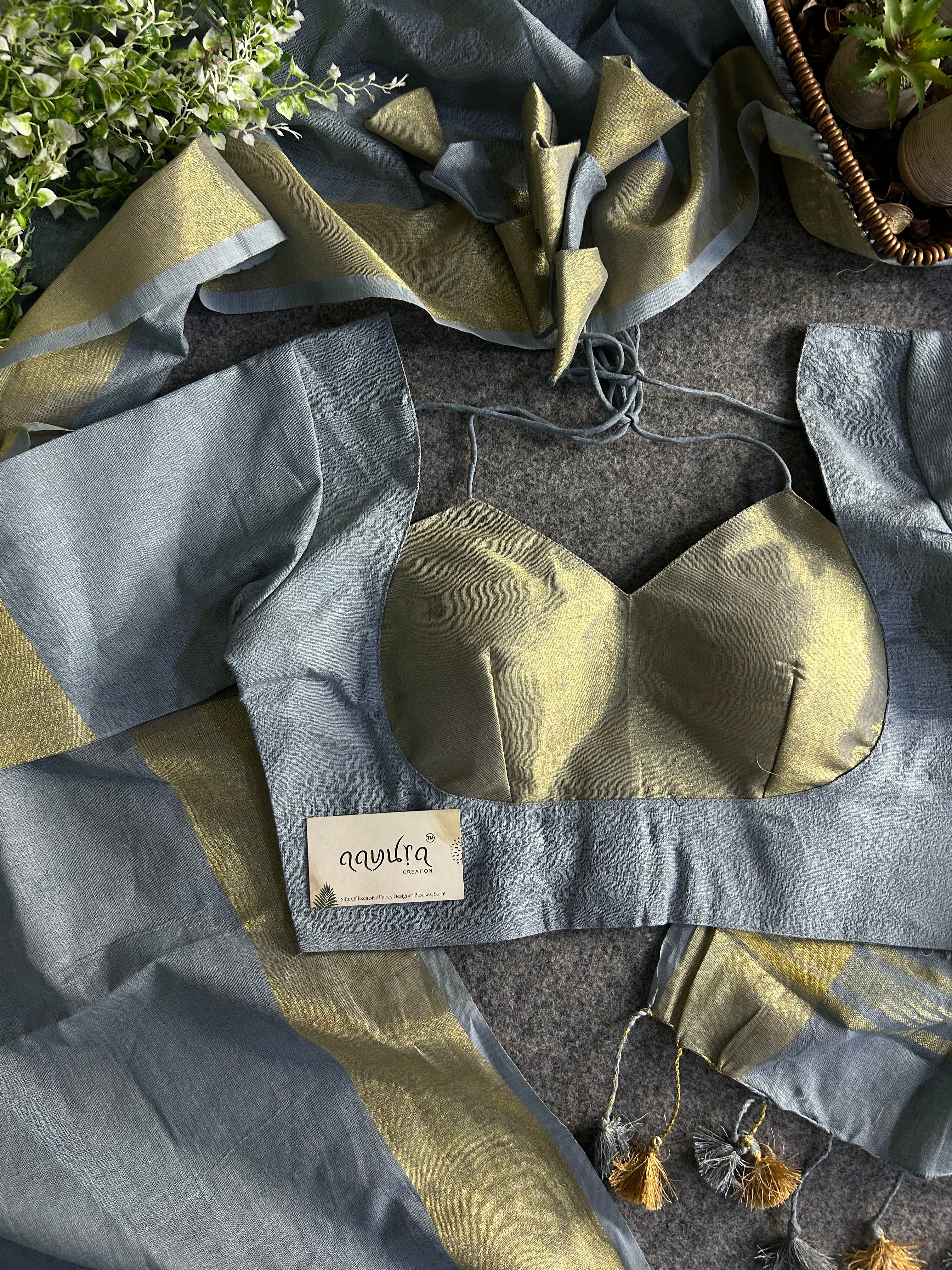 Handwoven Linen Grace Saree