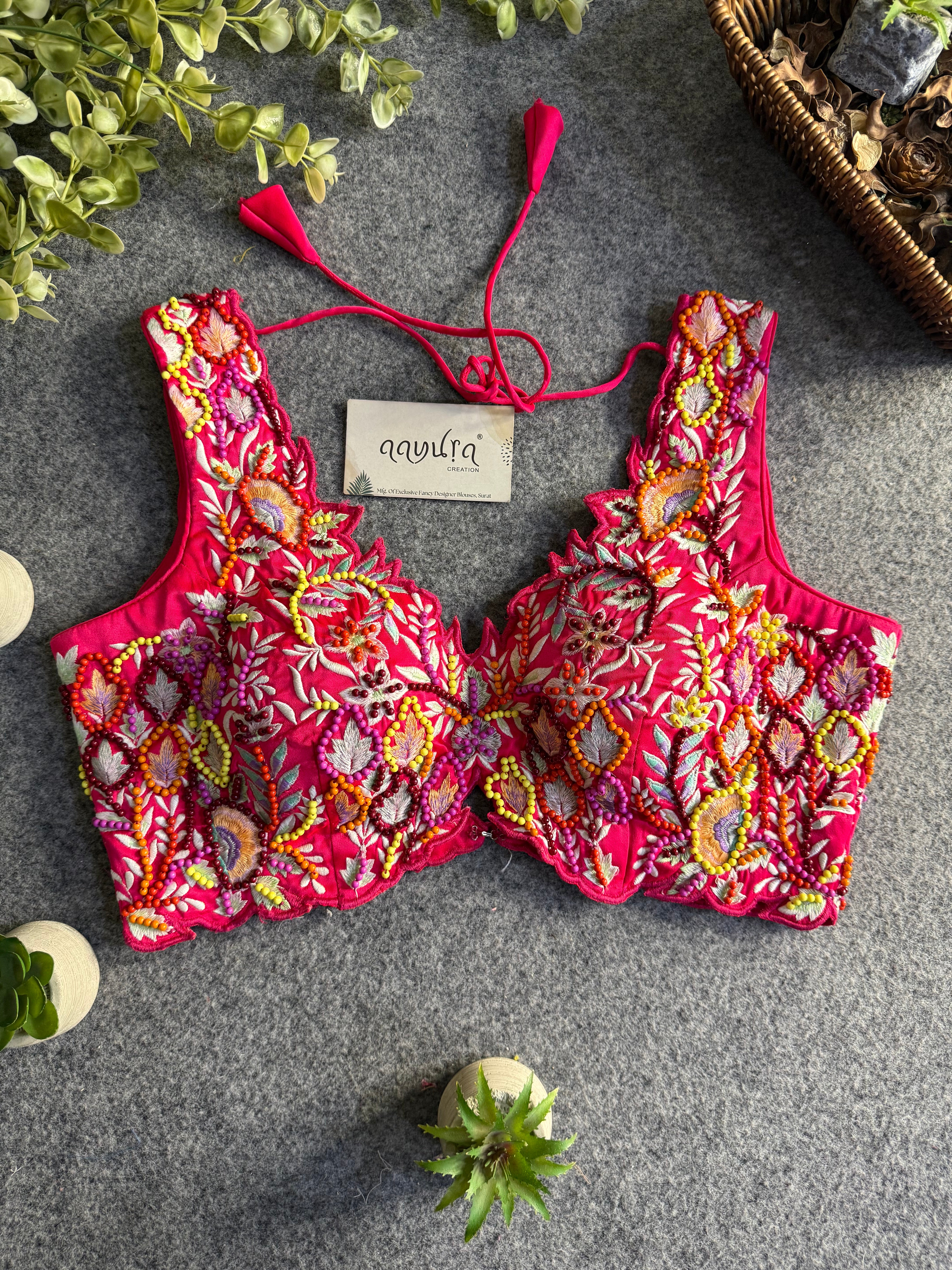 Classic Silk Handcrafted Blouse