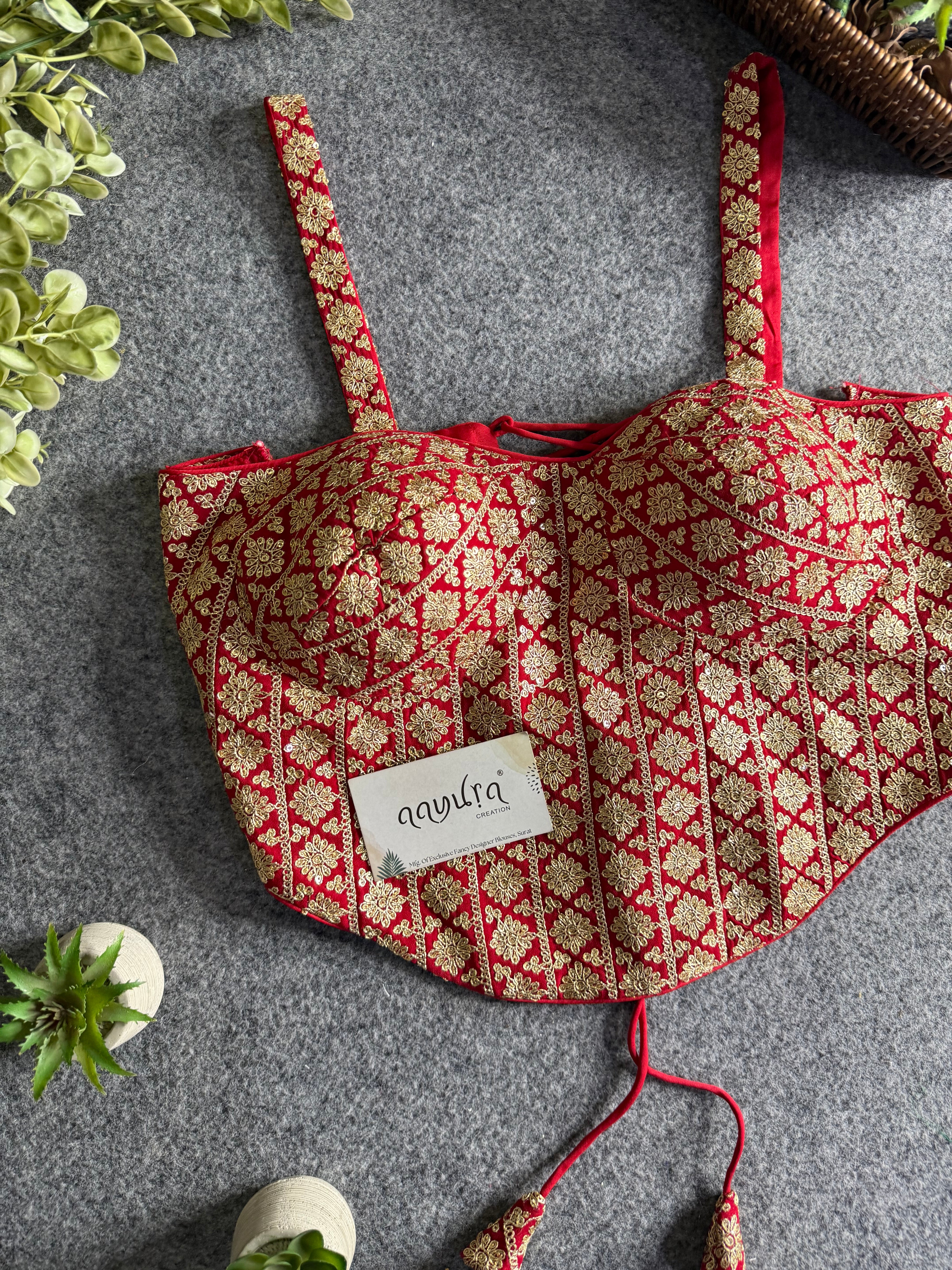 Zaira Georgette Backless Blouse