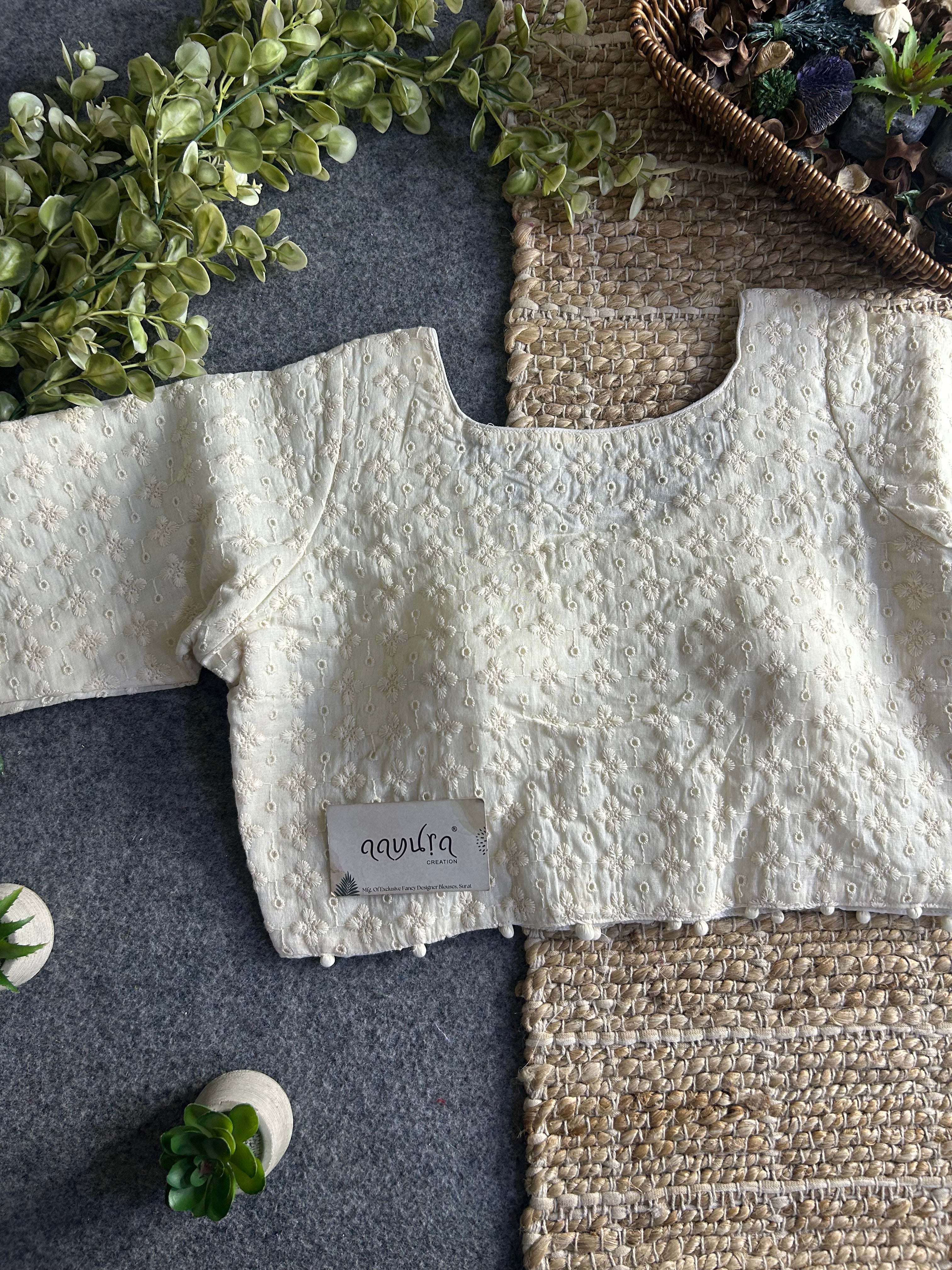 Designer Hakoba Cotton Everyday Blouse