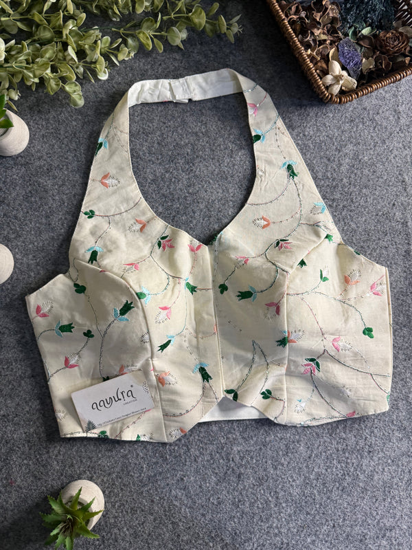 Cotton Halter Neck Blouse