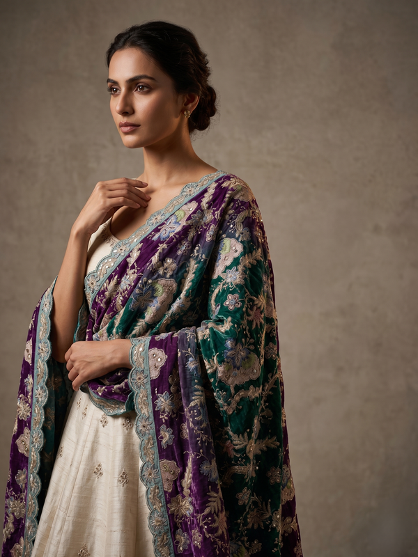 Varnika Thread Embellished Dupatta