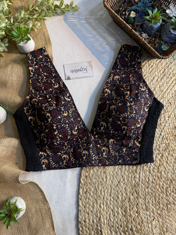 Comfort Fit V Neck Blouse