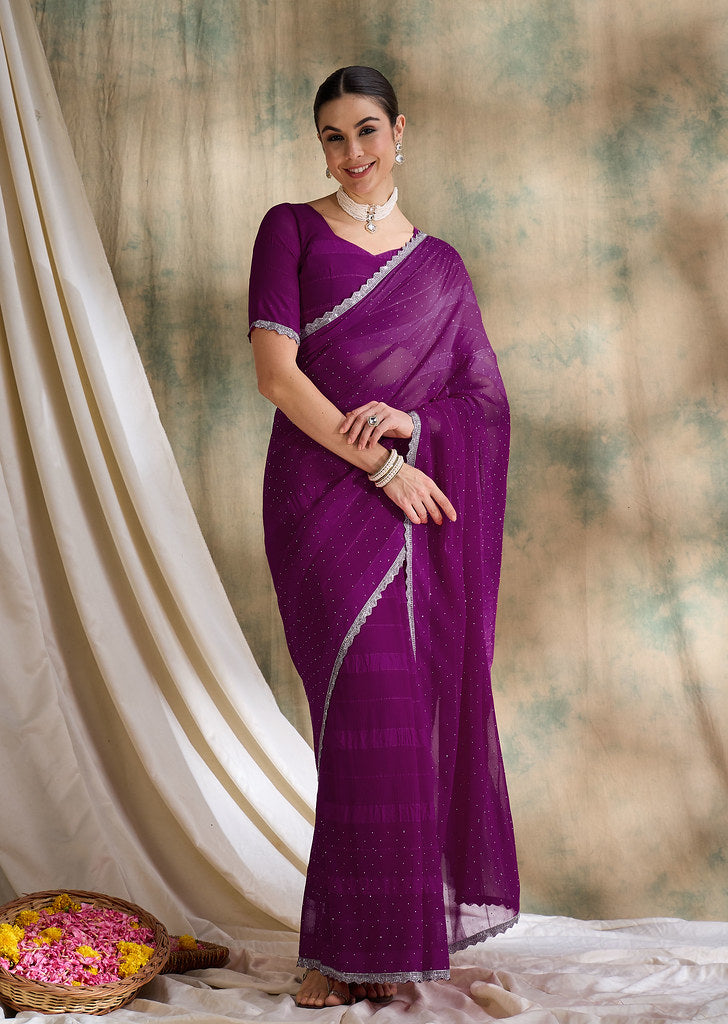 Diamond Drape – Classic Swarovski Saree