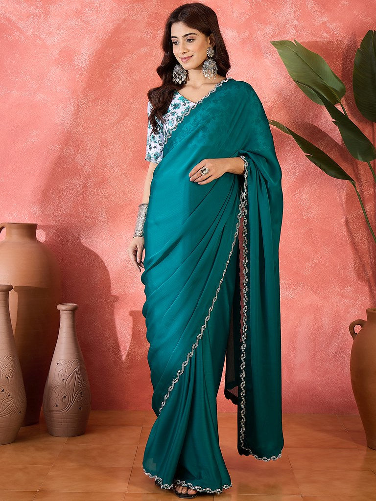 Luxe Edge – Jarkan Border Designer Saree