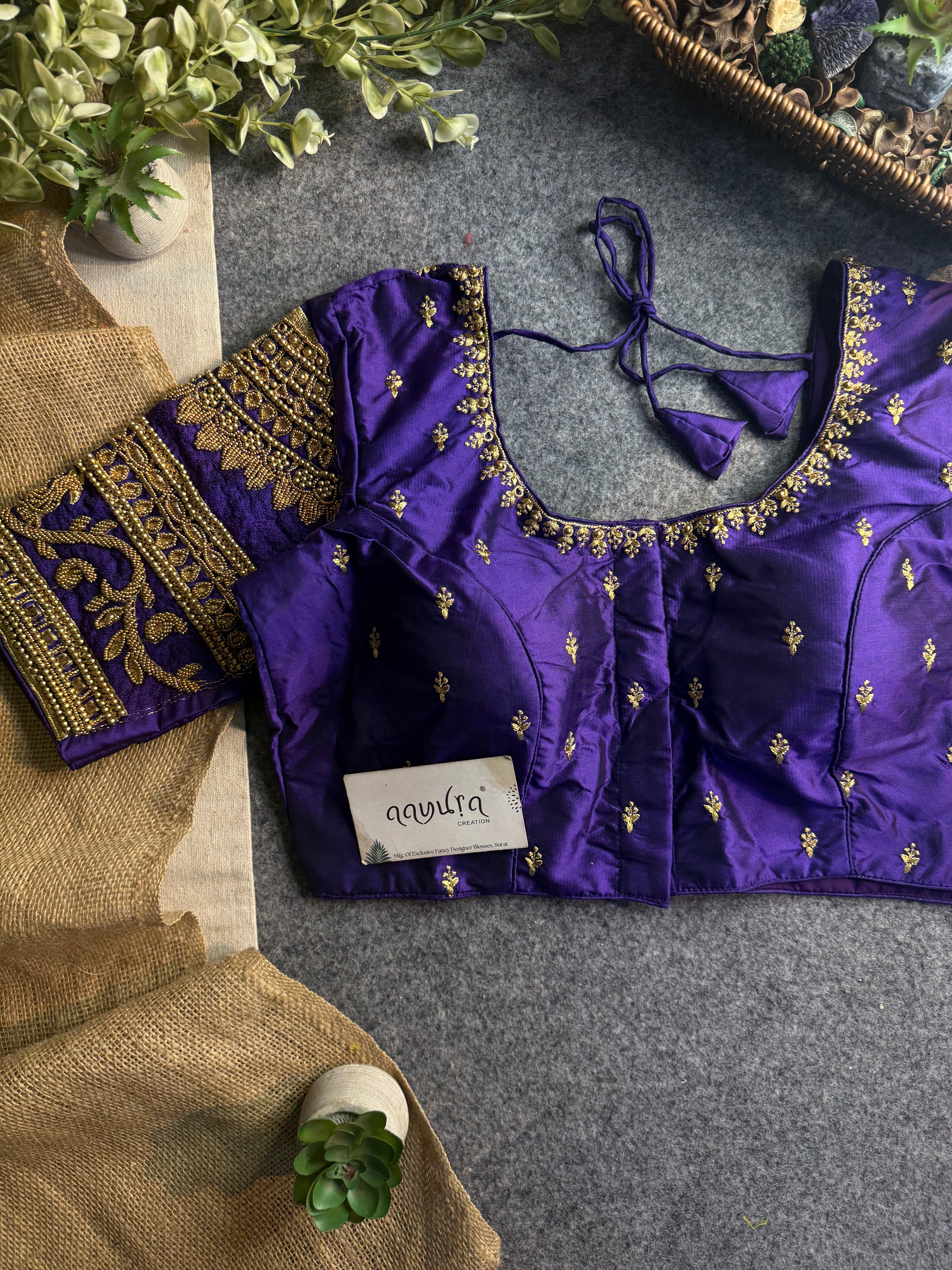 Rajwada Aari Jari Silk Blouse