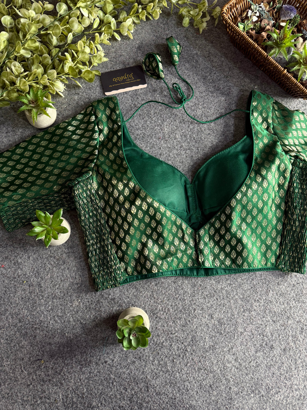 Comfort Fit Banarasi Stretchable Blouse