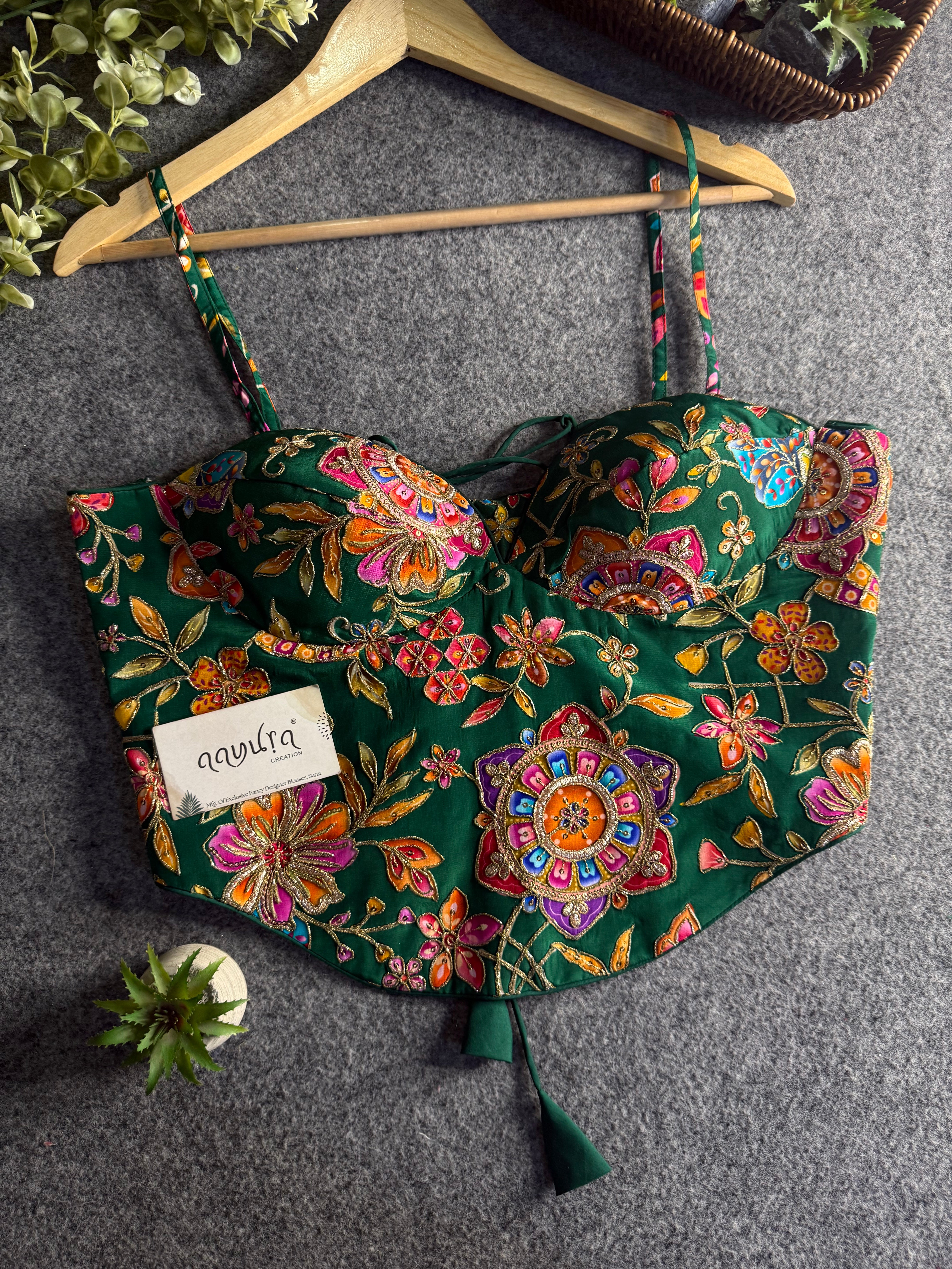 Aavya Luxe Crepe Silk Co-Ord Blouse