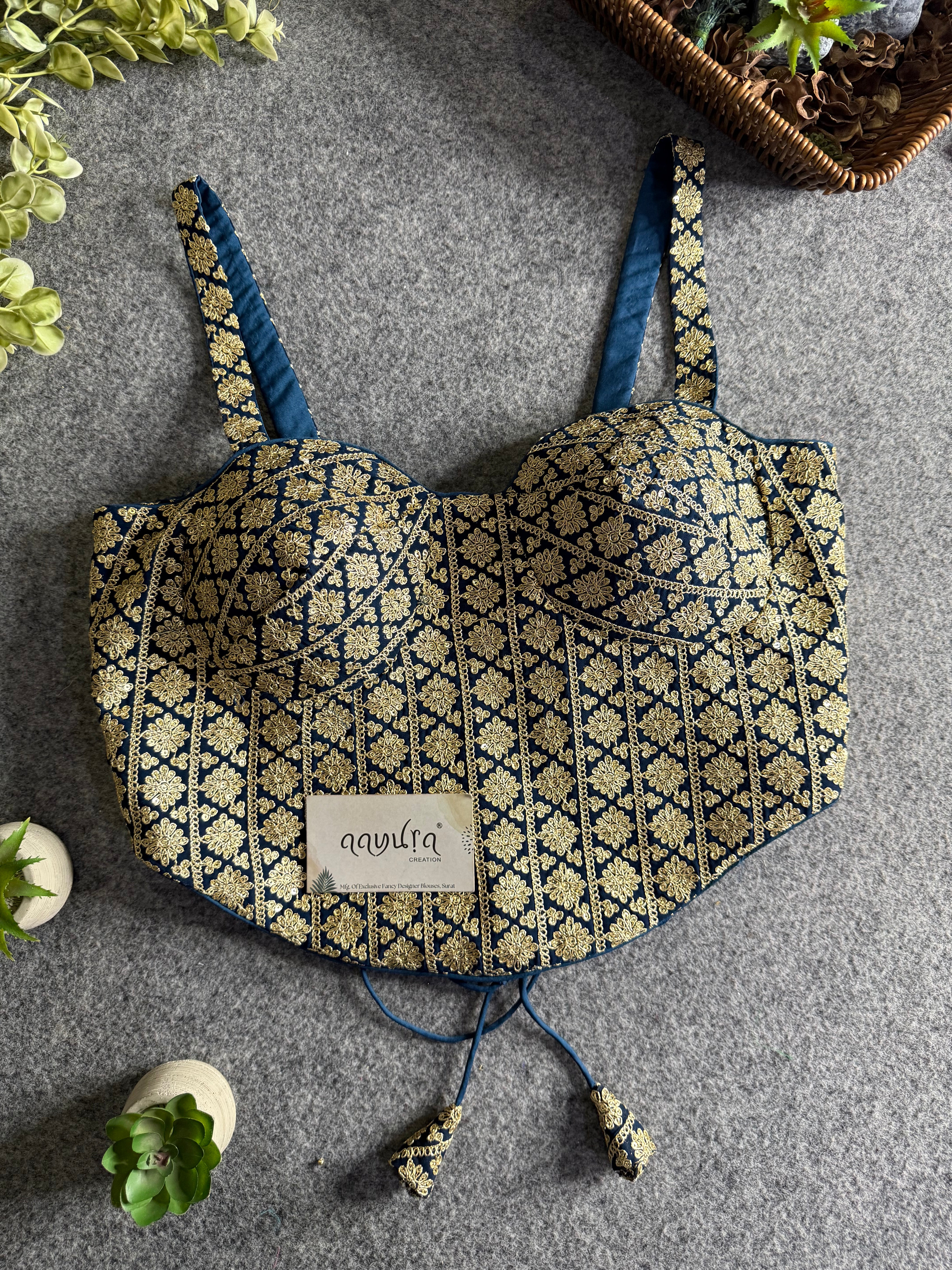 Zaira Georgette Backless Blouse