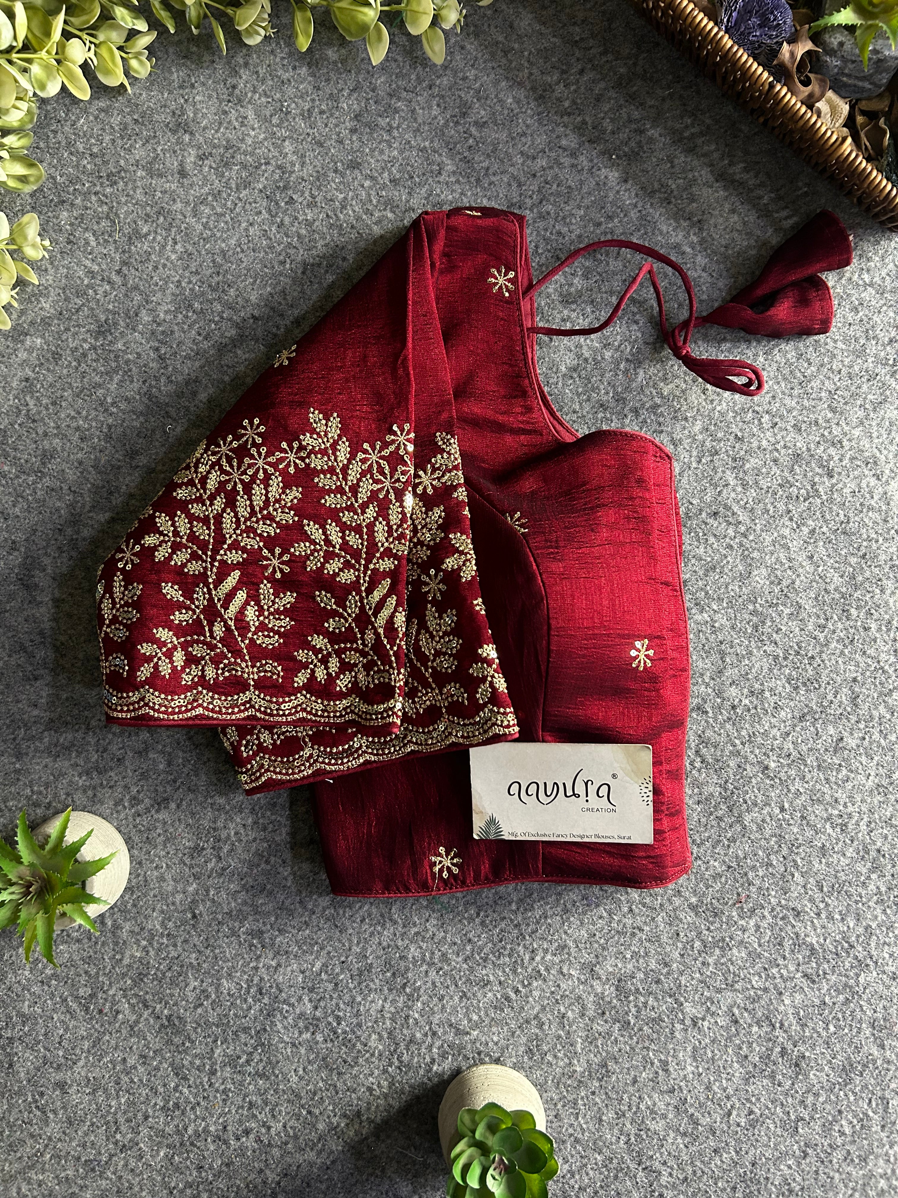 Rajsi Vichitra Zari Work Blouse