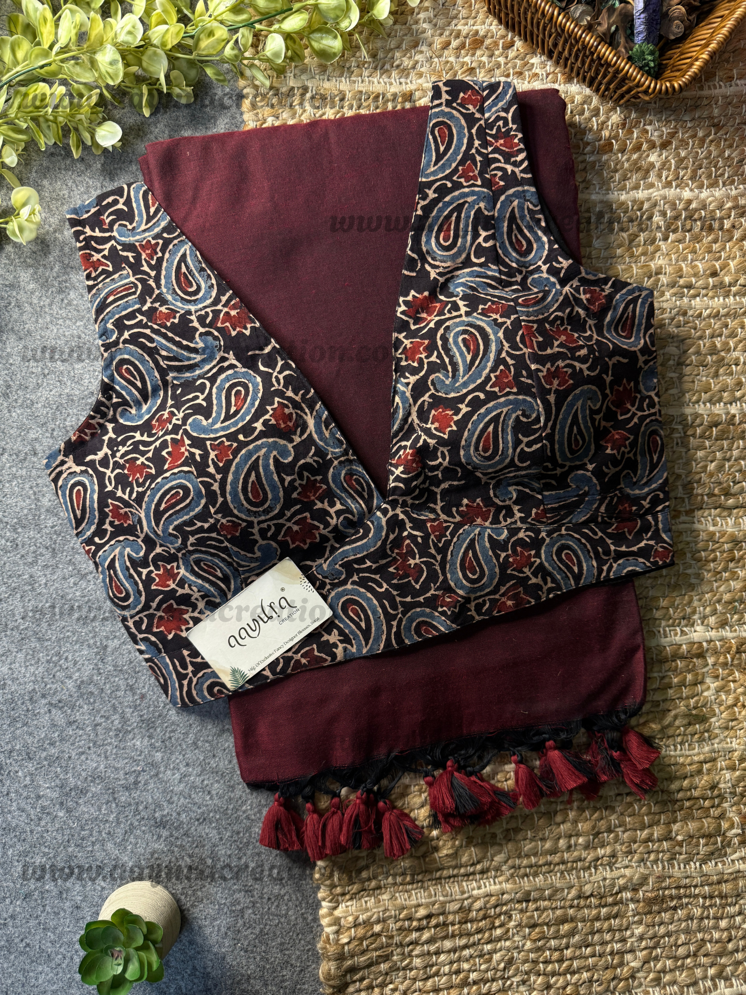 Ajrakh Vibe – Khadi Grace Combo