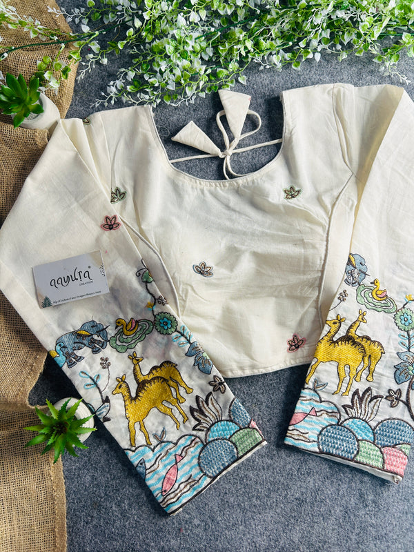 Khadi Full Sleeves Blouse