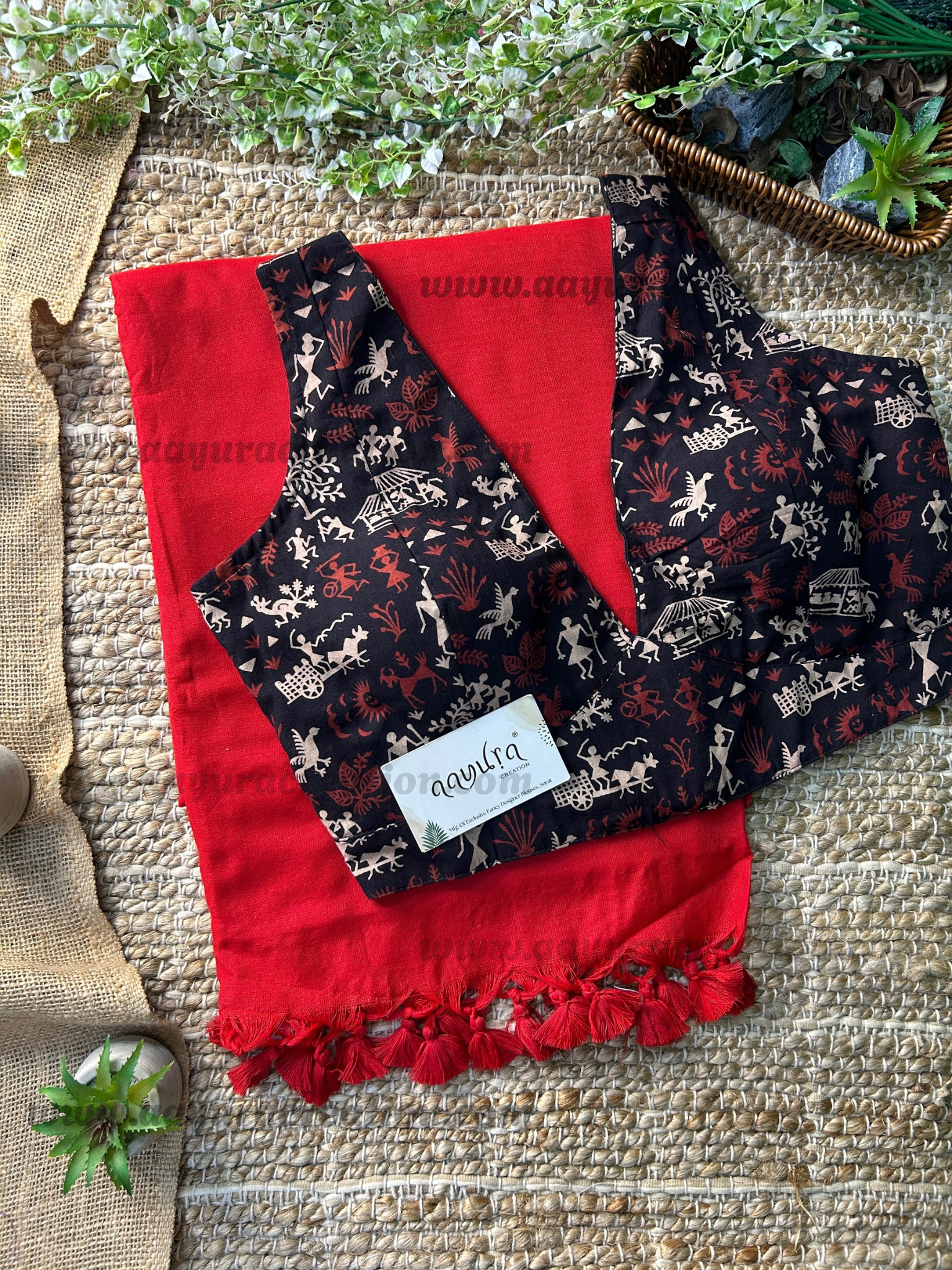 Ajrakh Vibe – Khadi Grace Combo