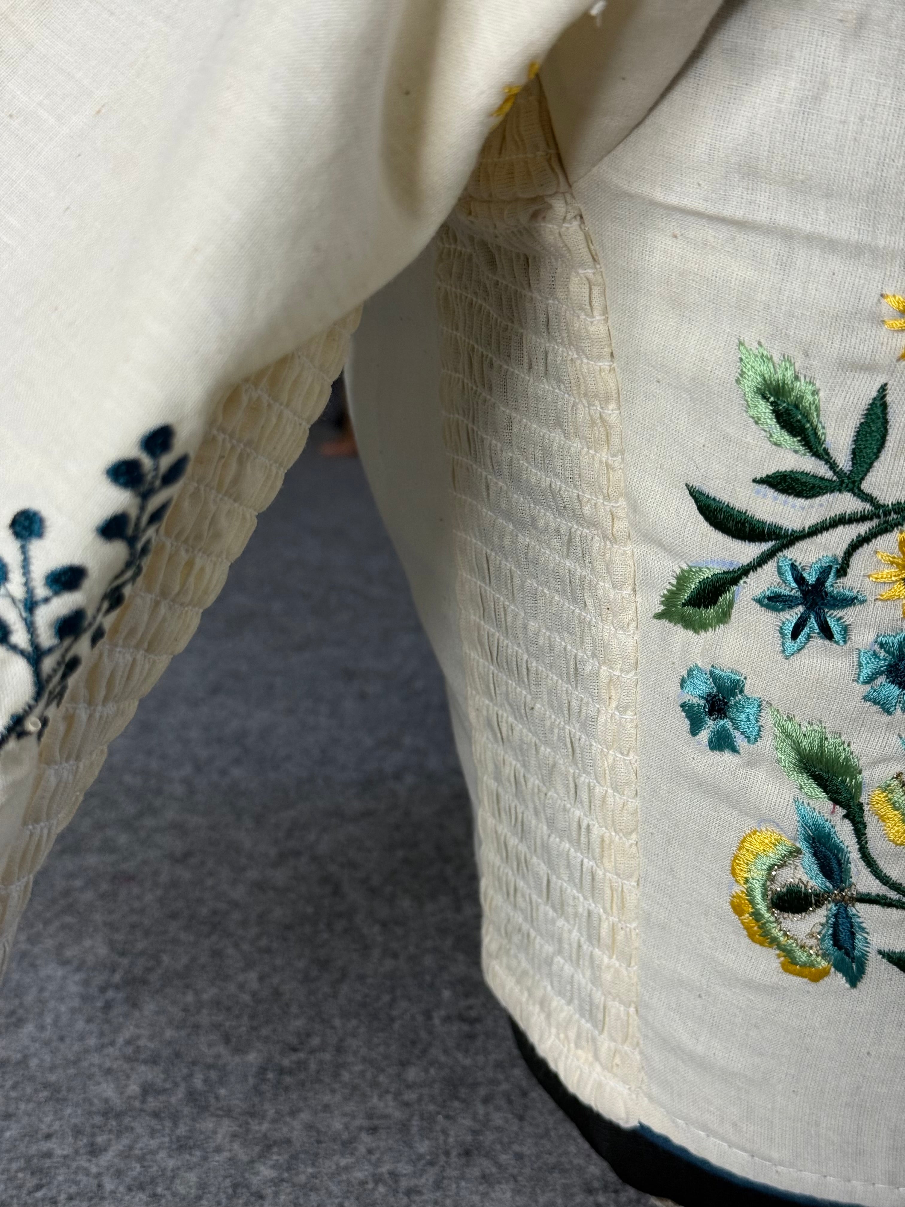 Khadi Threaded Streatchable Blouse