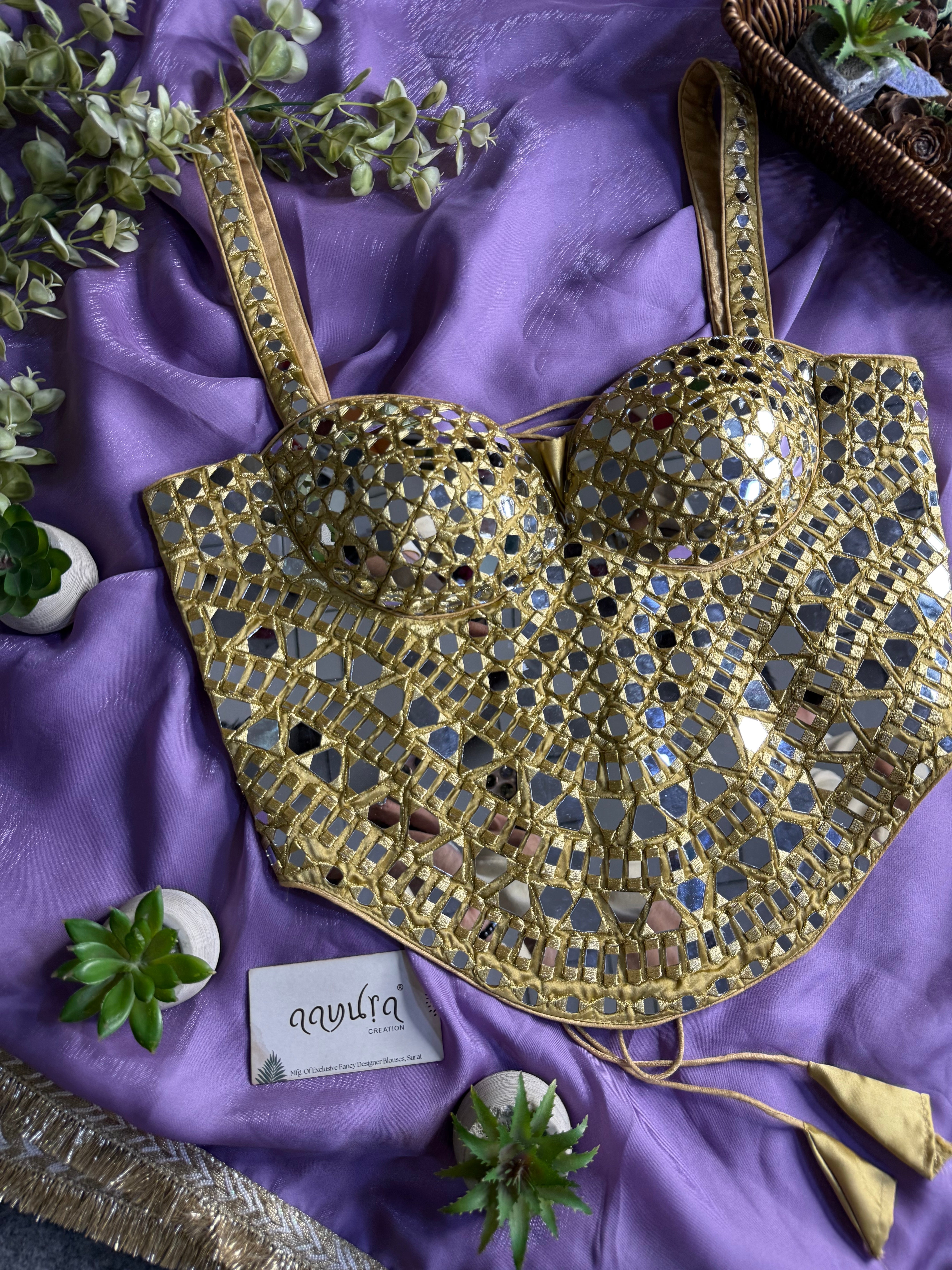 Luxe Bloom Burberry Satin Silk Saree Set