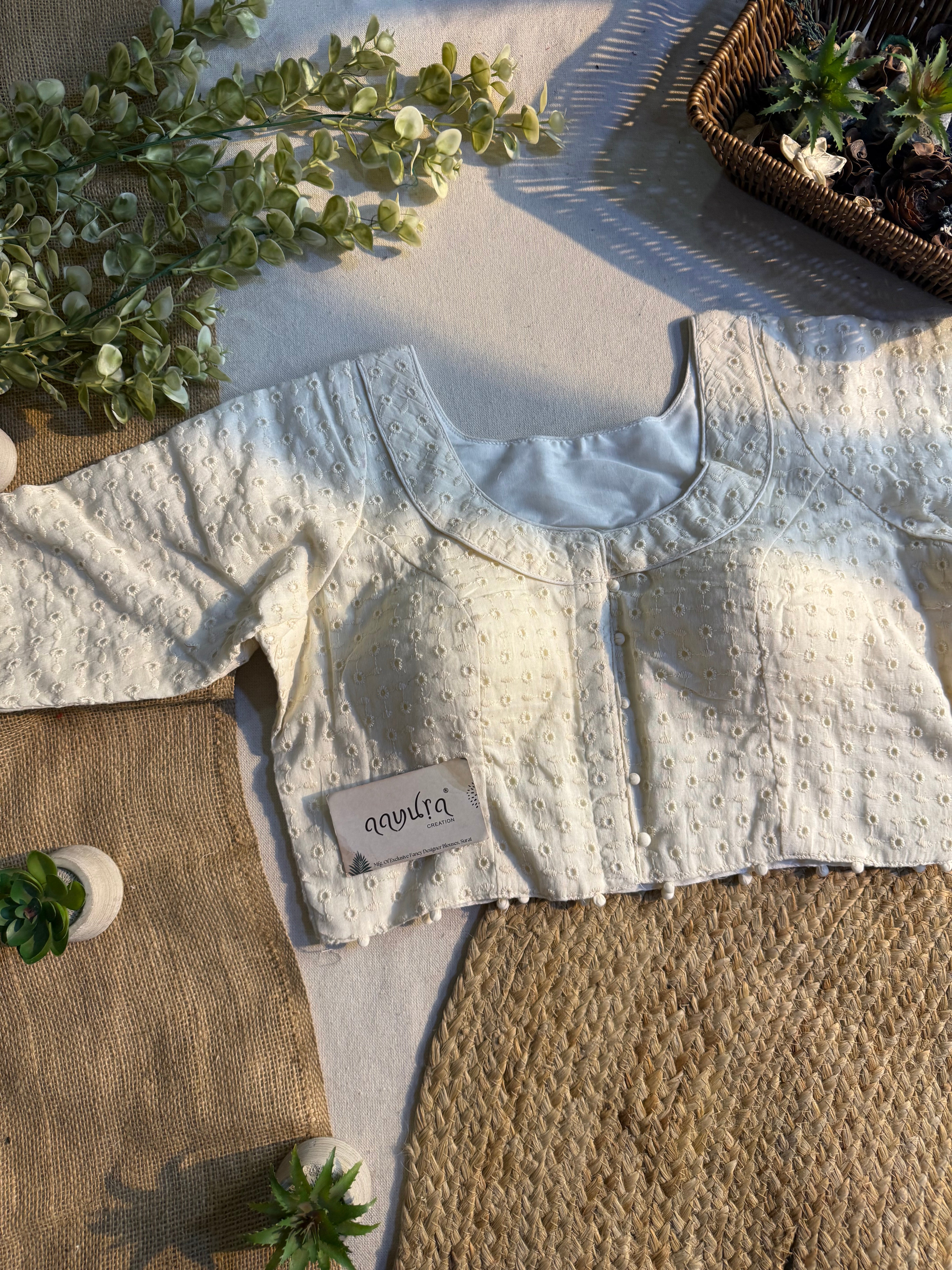 Designer Hakoba Cotton Everyday Blouse