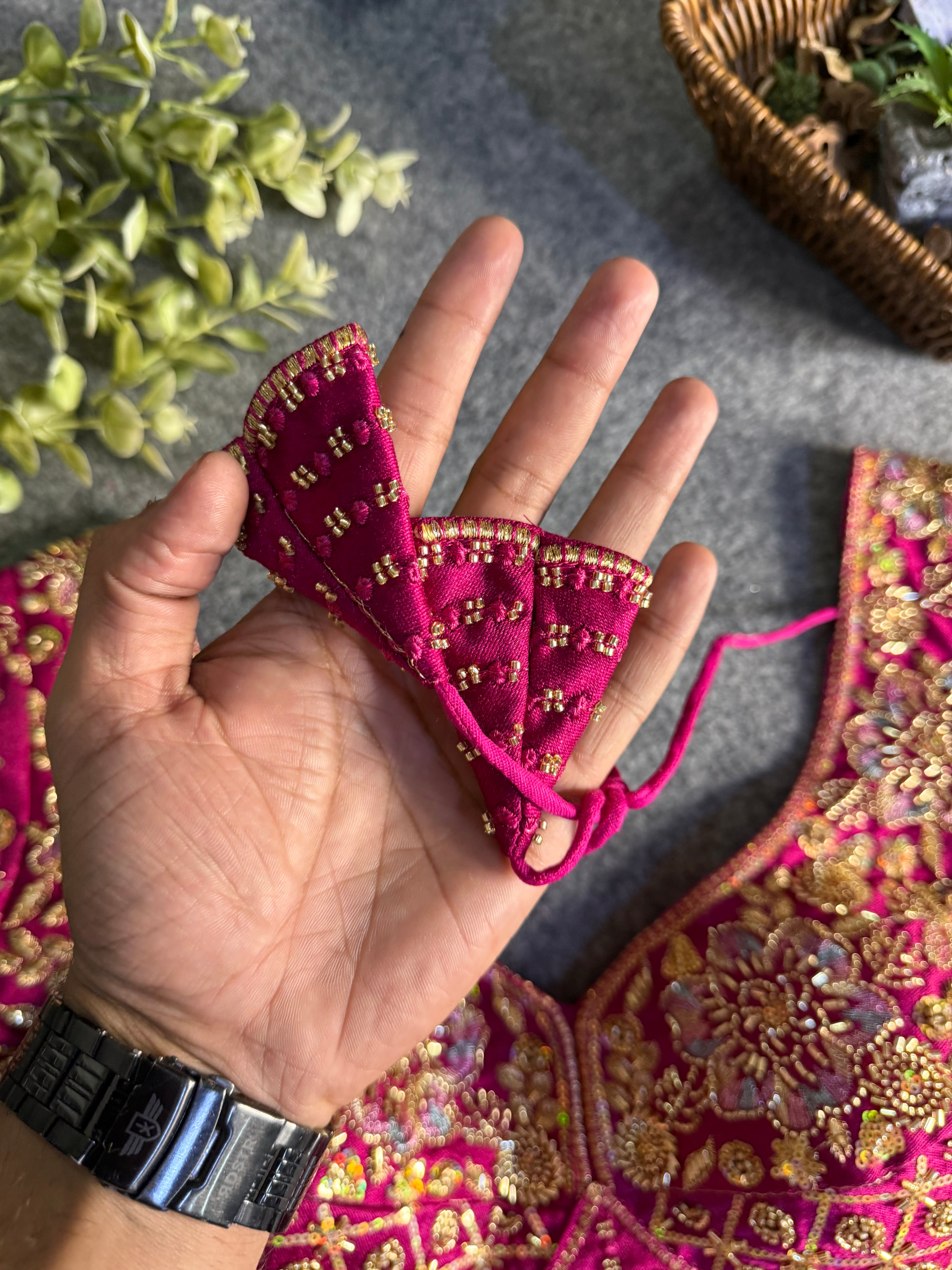 Glamour Italian Silk Beads & Sequence Blouse