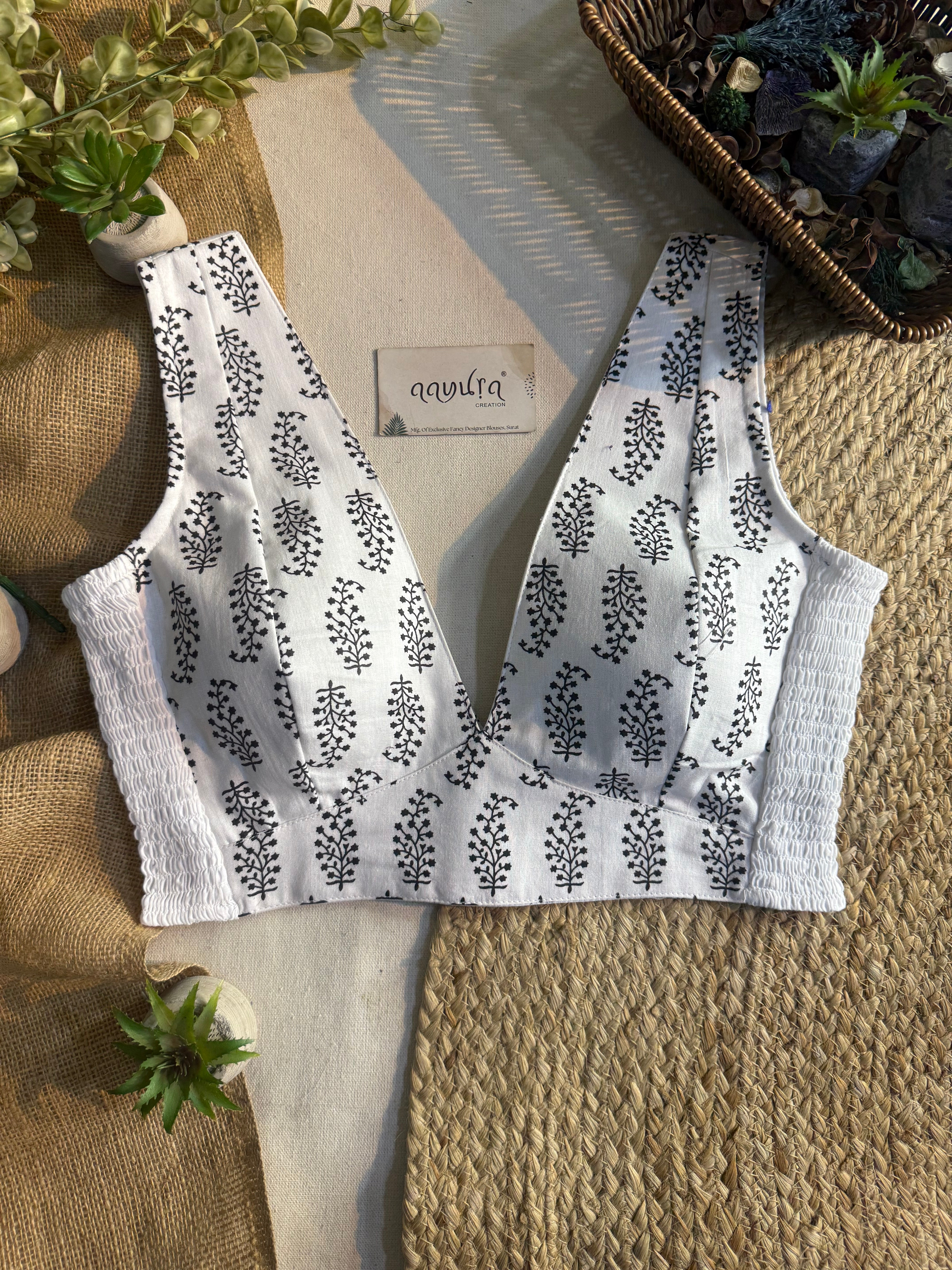 Comfort Fit V Neck Blouse