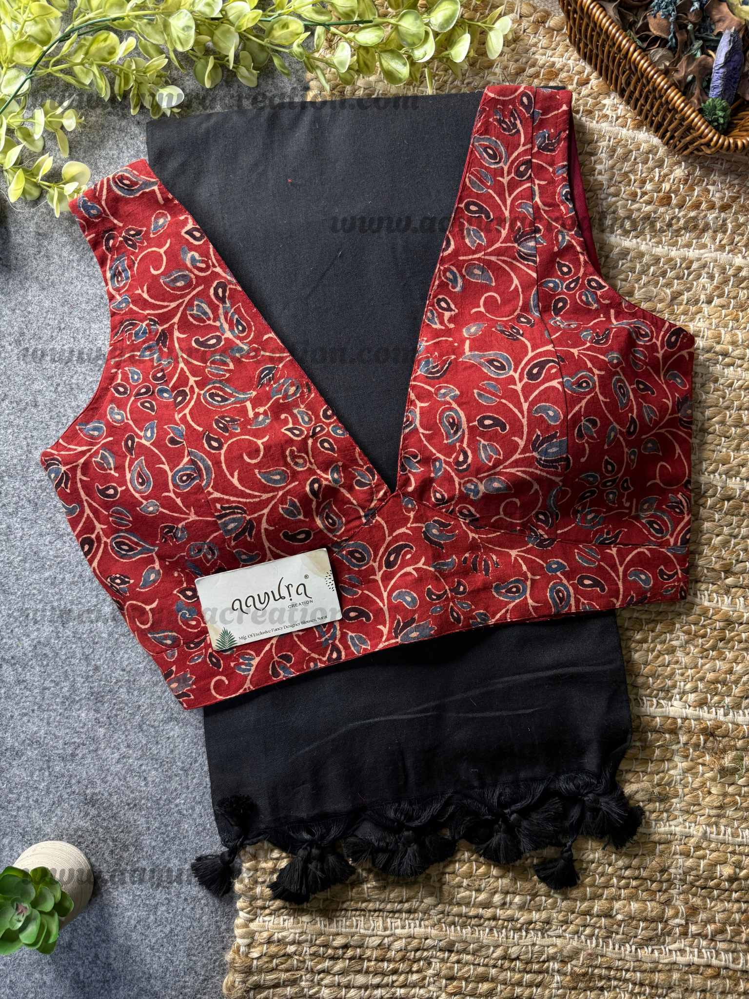Ajrakh Vibe – Khadi Grace Combo