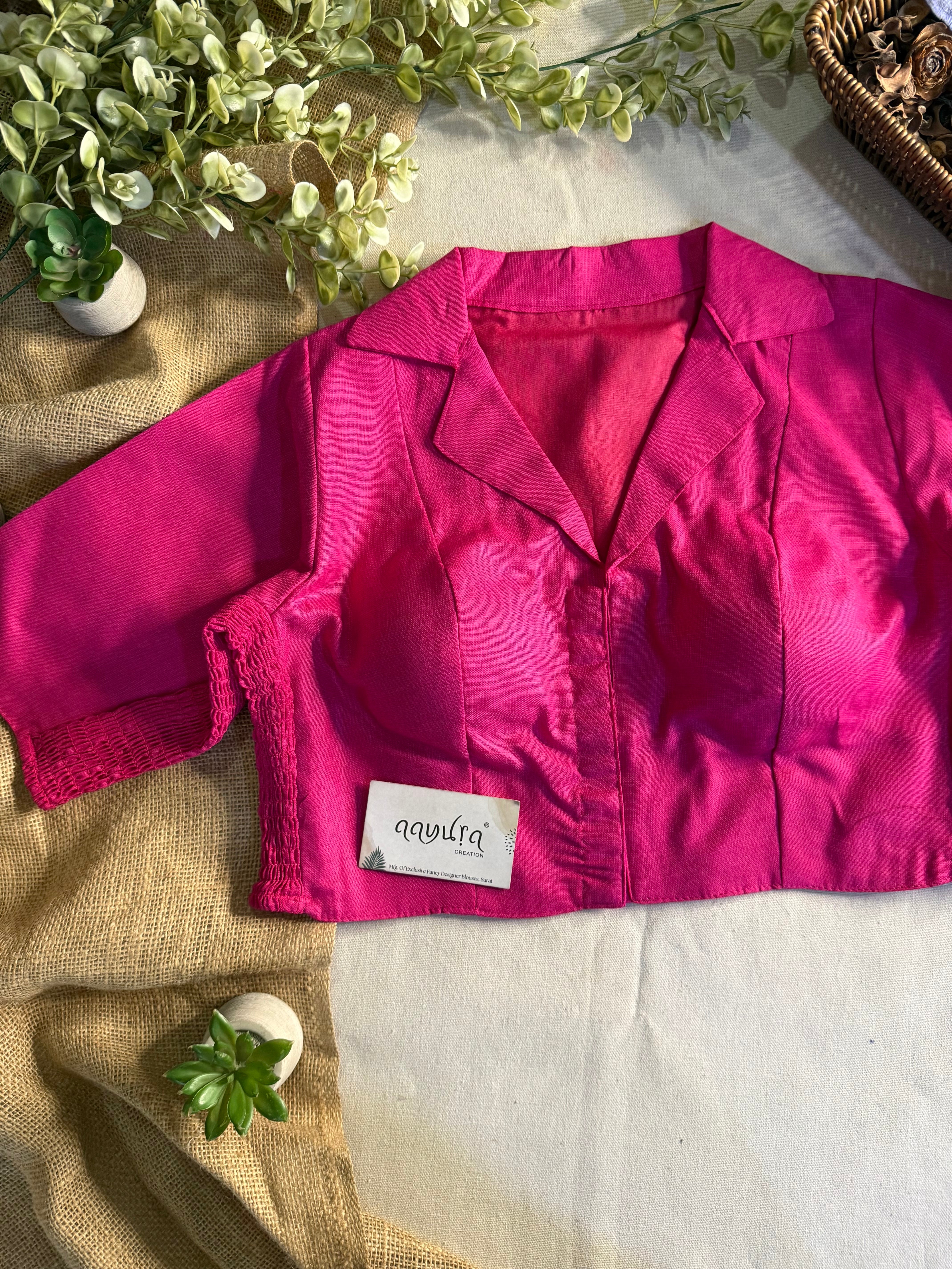 Comfort Fit Cotton Coller Blouse