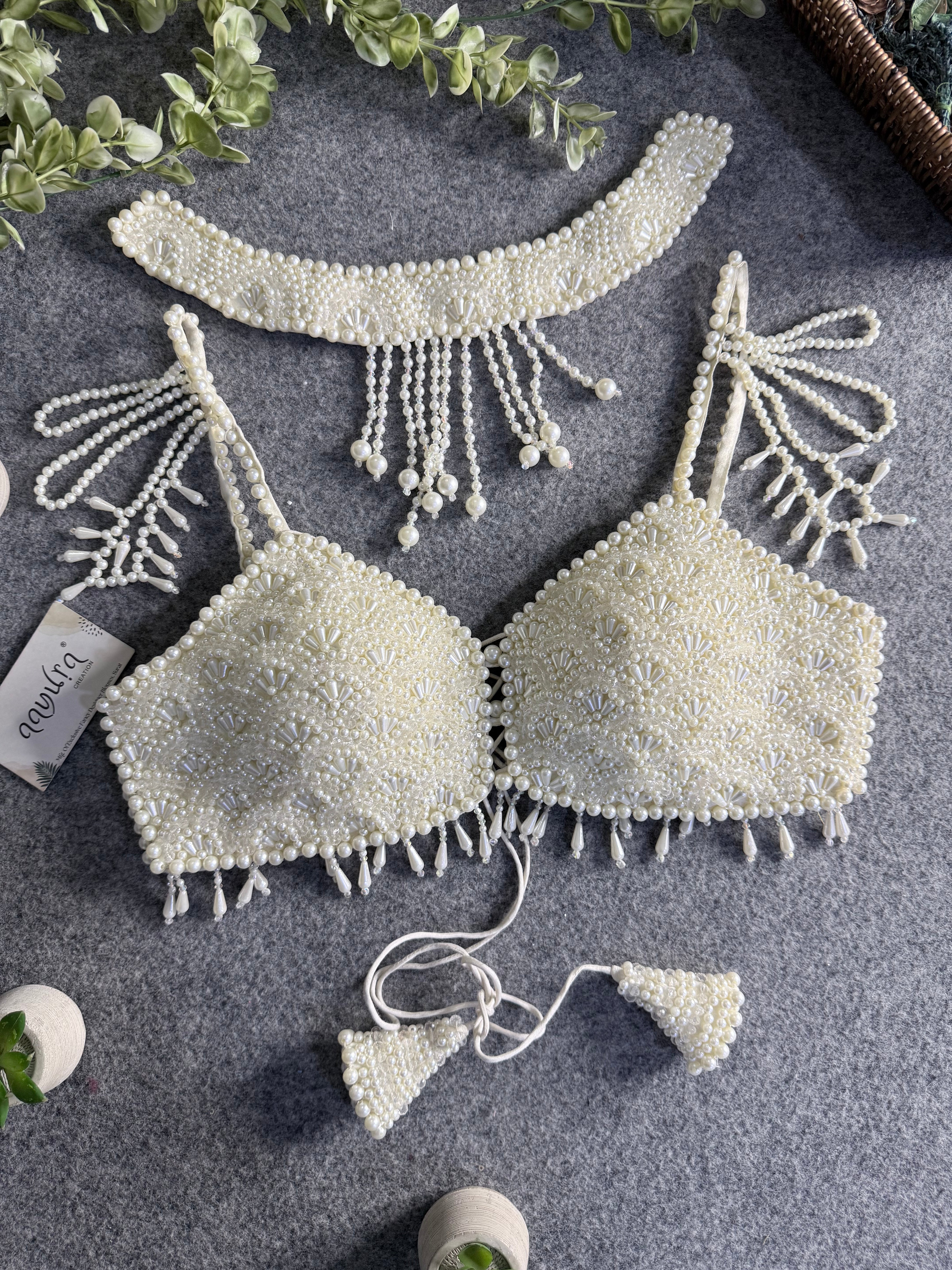 Alessia Pearl Strap Blouse