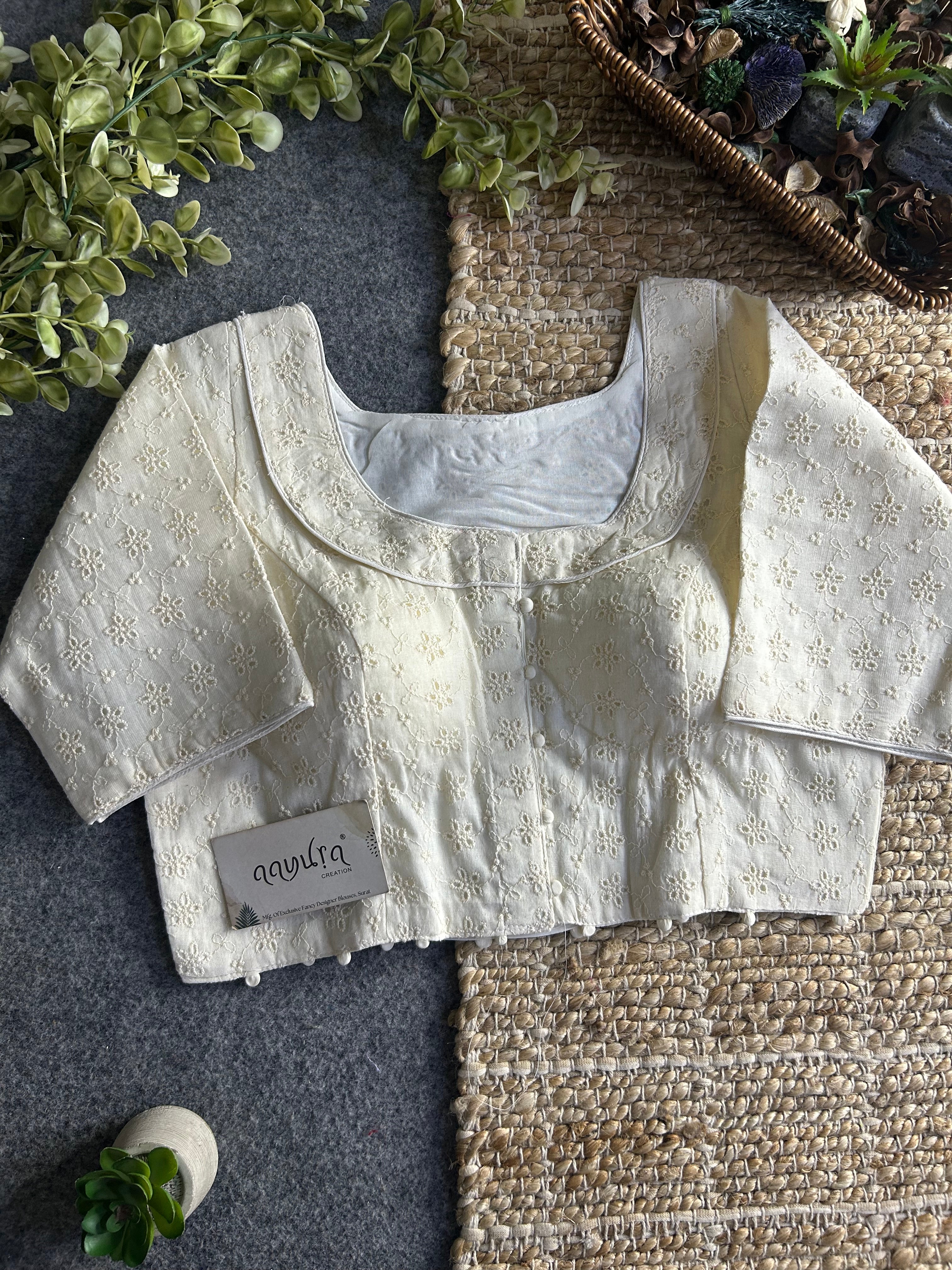 Designer Hakoba Cotton Everyday Blouse